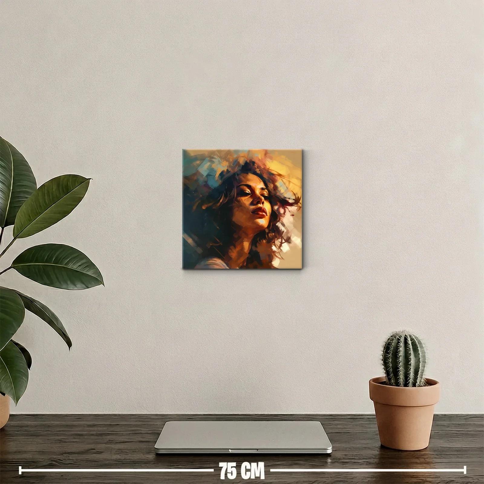 Retrato expresivo con luces cálidas y sombras profundas — miniatura 2