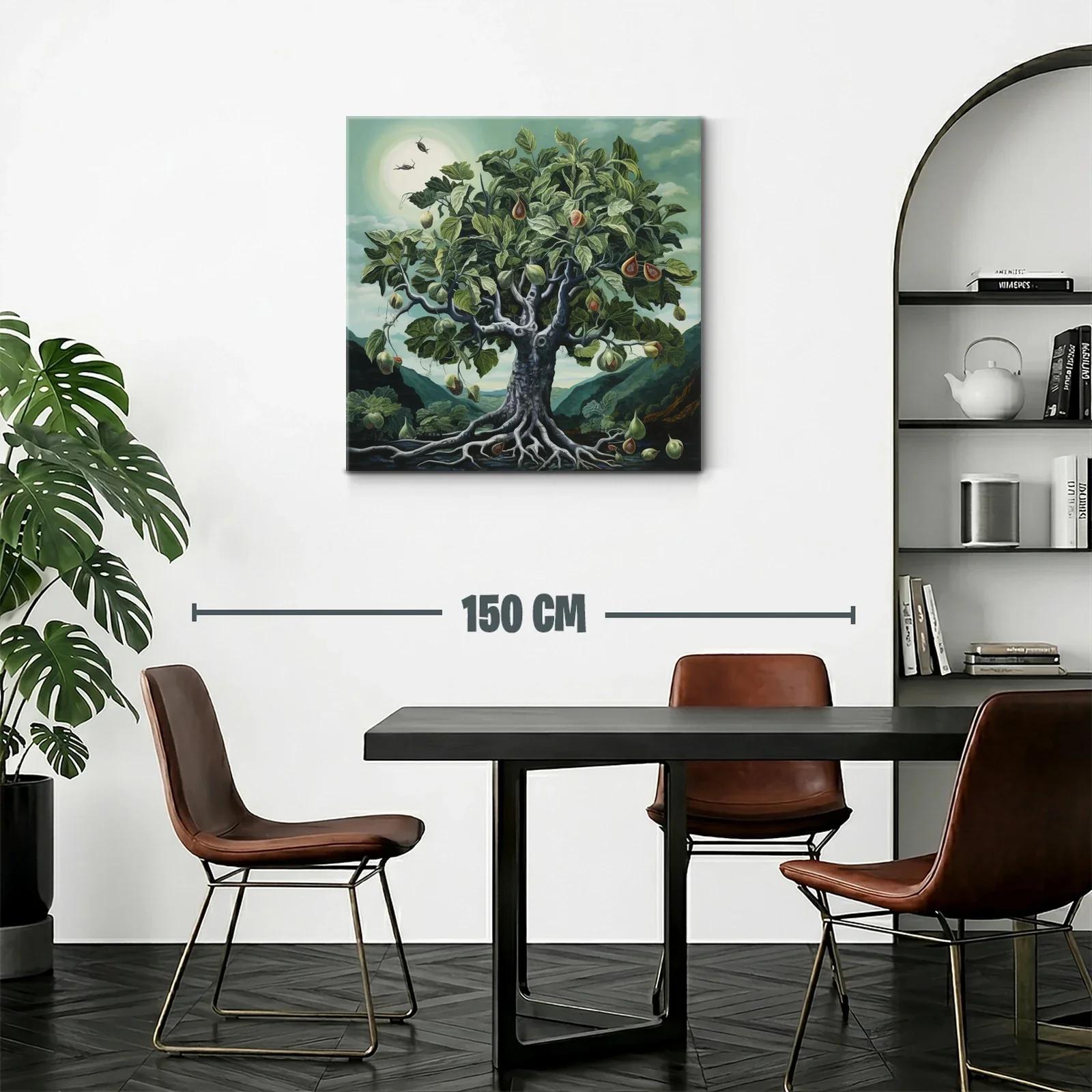 Árbol de higos en paisaje natural con cielo azul verdoso — miniatura 2