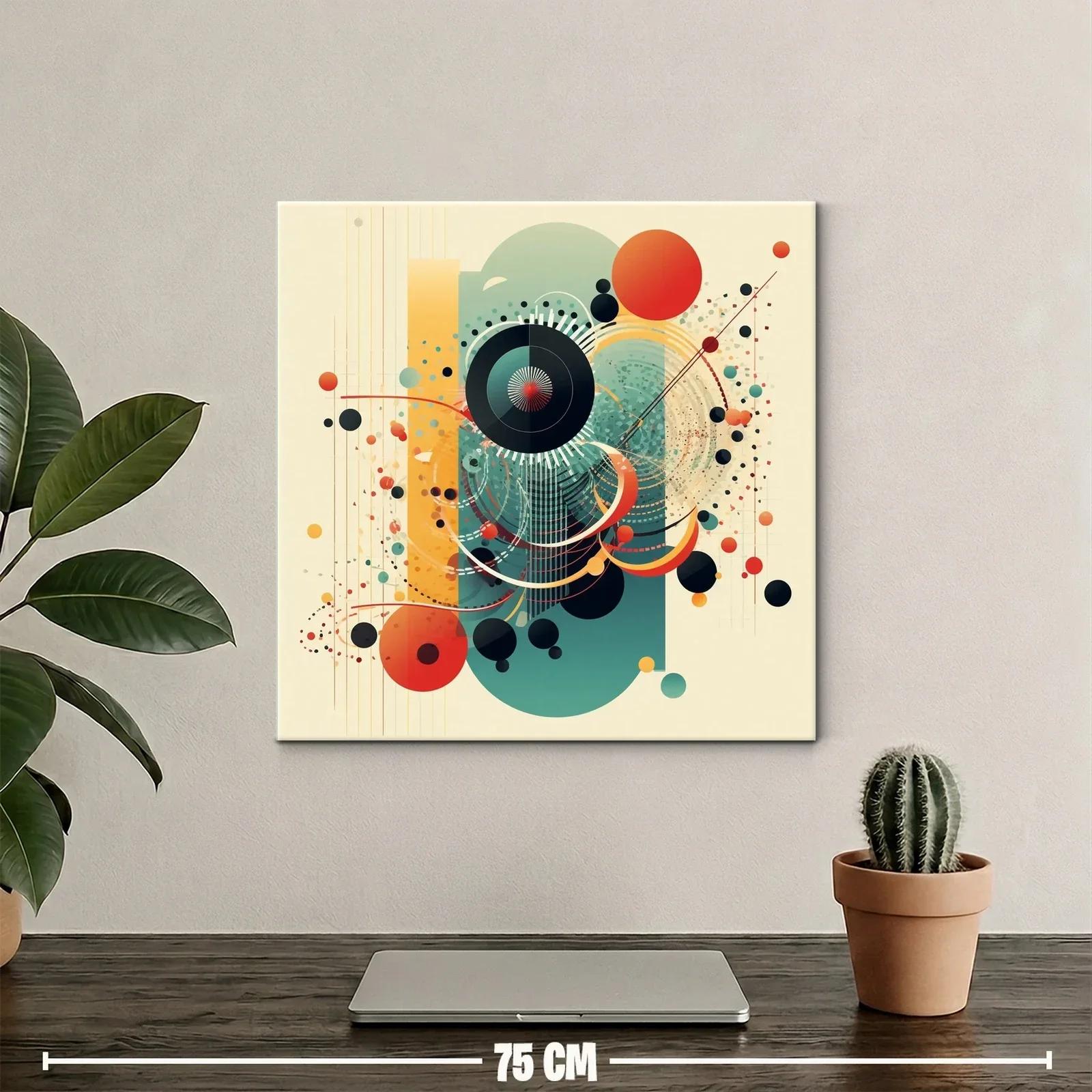 Composición abstracta con formas geométricas y tonos cálidos — miniatura 2