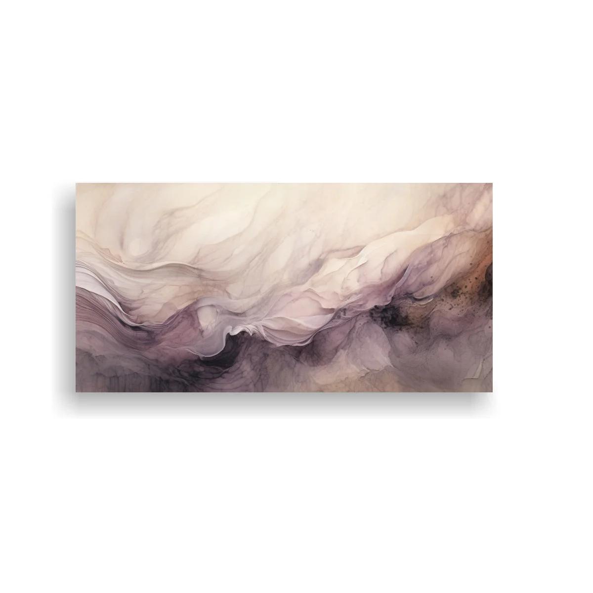 Cuadro nubes abstractas en bruma malva — imagen principal