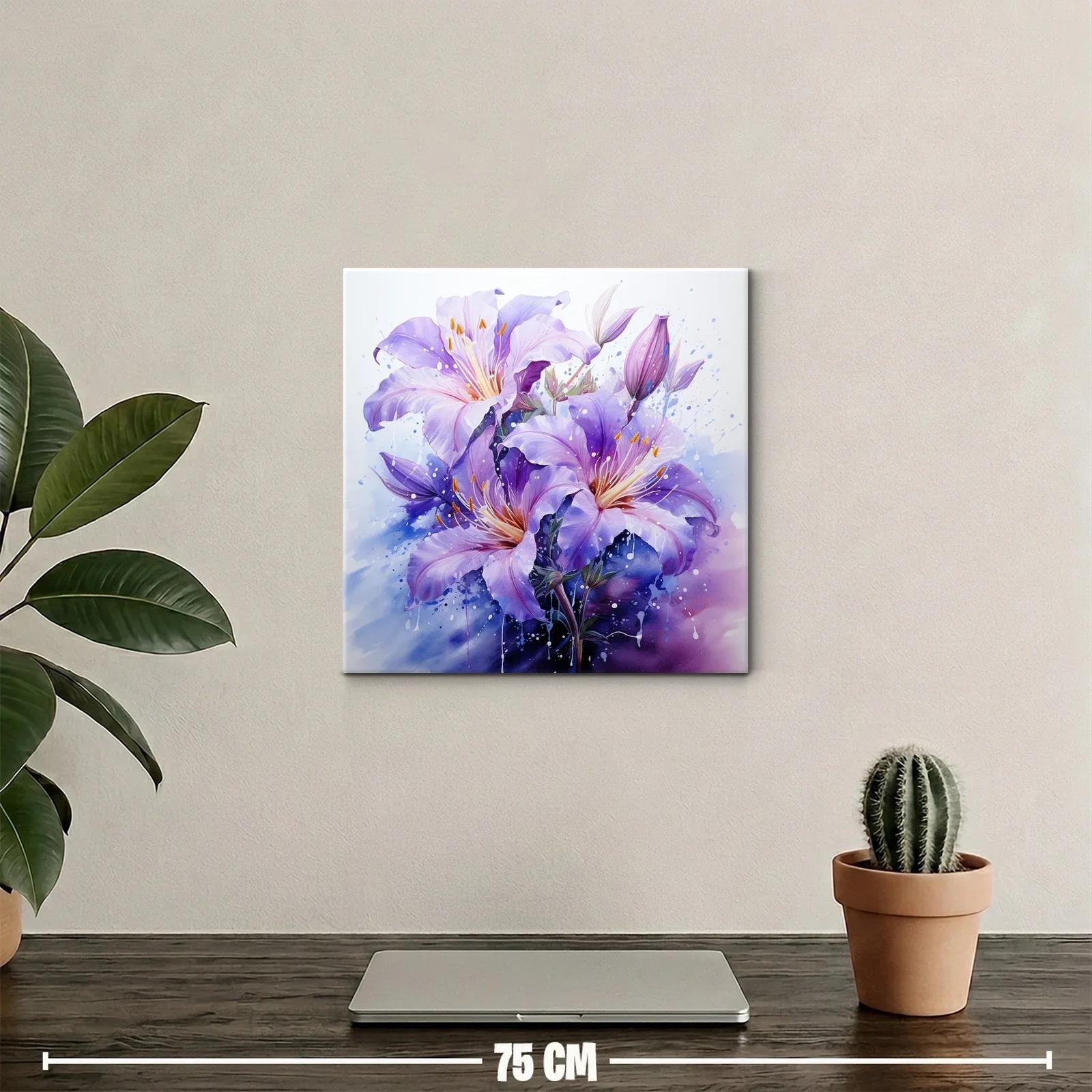 Flores Líricas en Tonos Violetas y Lilas — miniatura 2