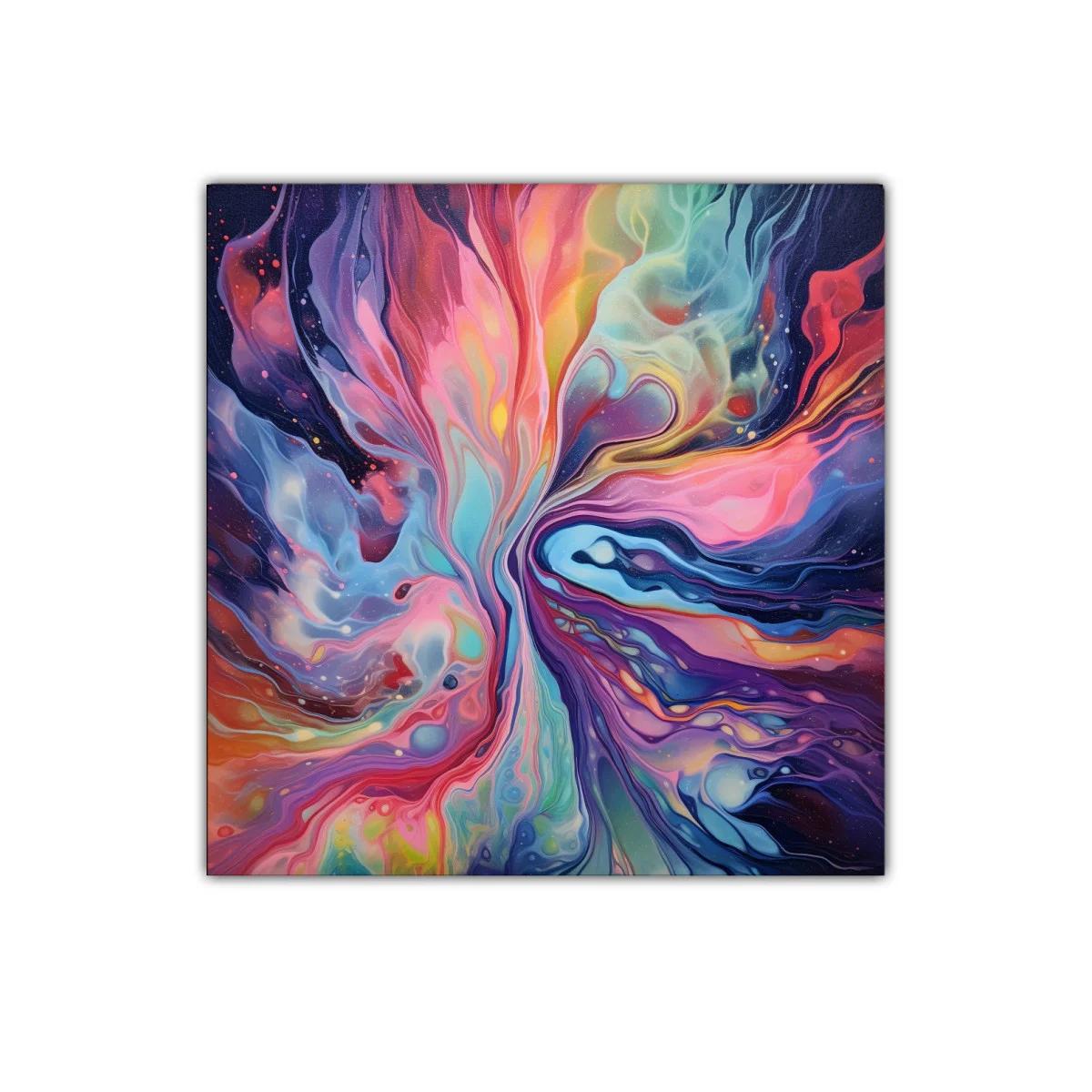 Explosión colorida de formas abstractas en movimiento vibrante — miniatura 1
