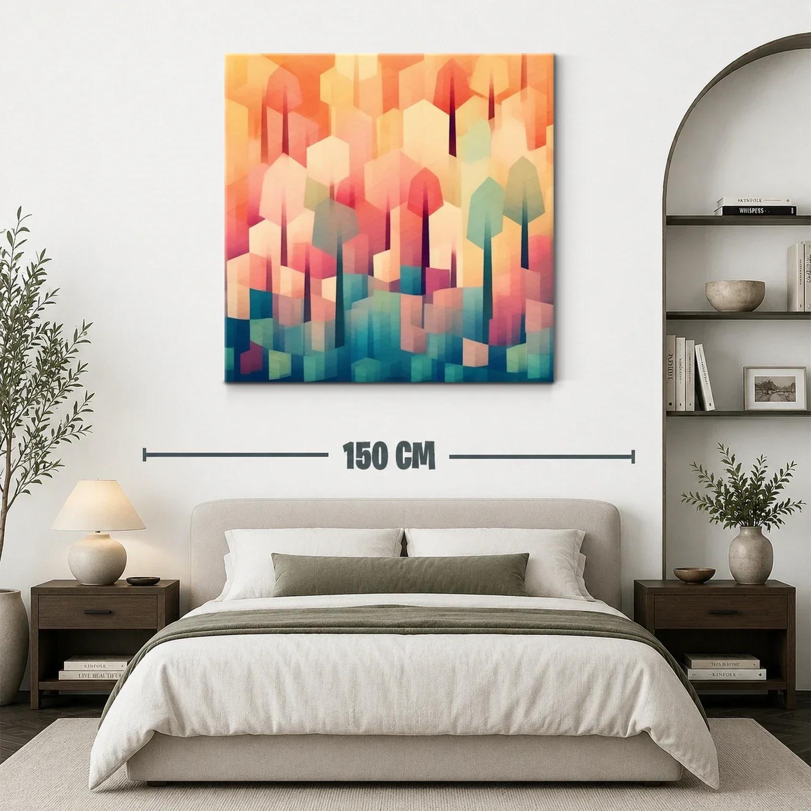 Abstracto juego de luces con formas geométricas vibrantes — miniatura 3