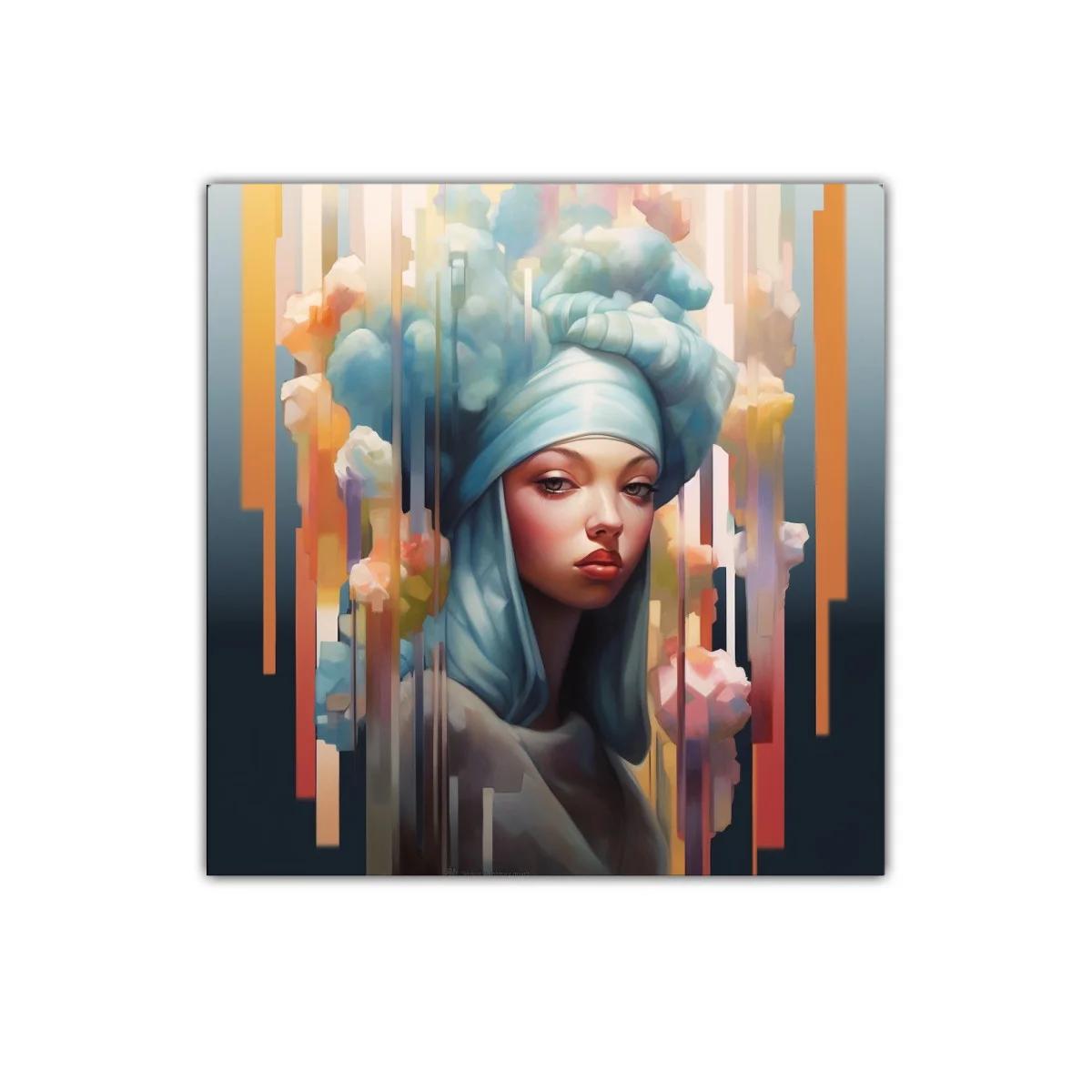 Retrato femenino con turbante y atmósfera etérea — miniatura 1