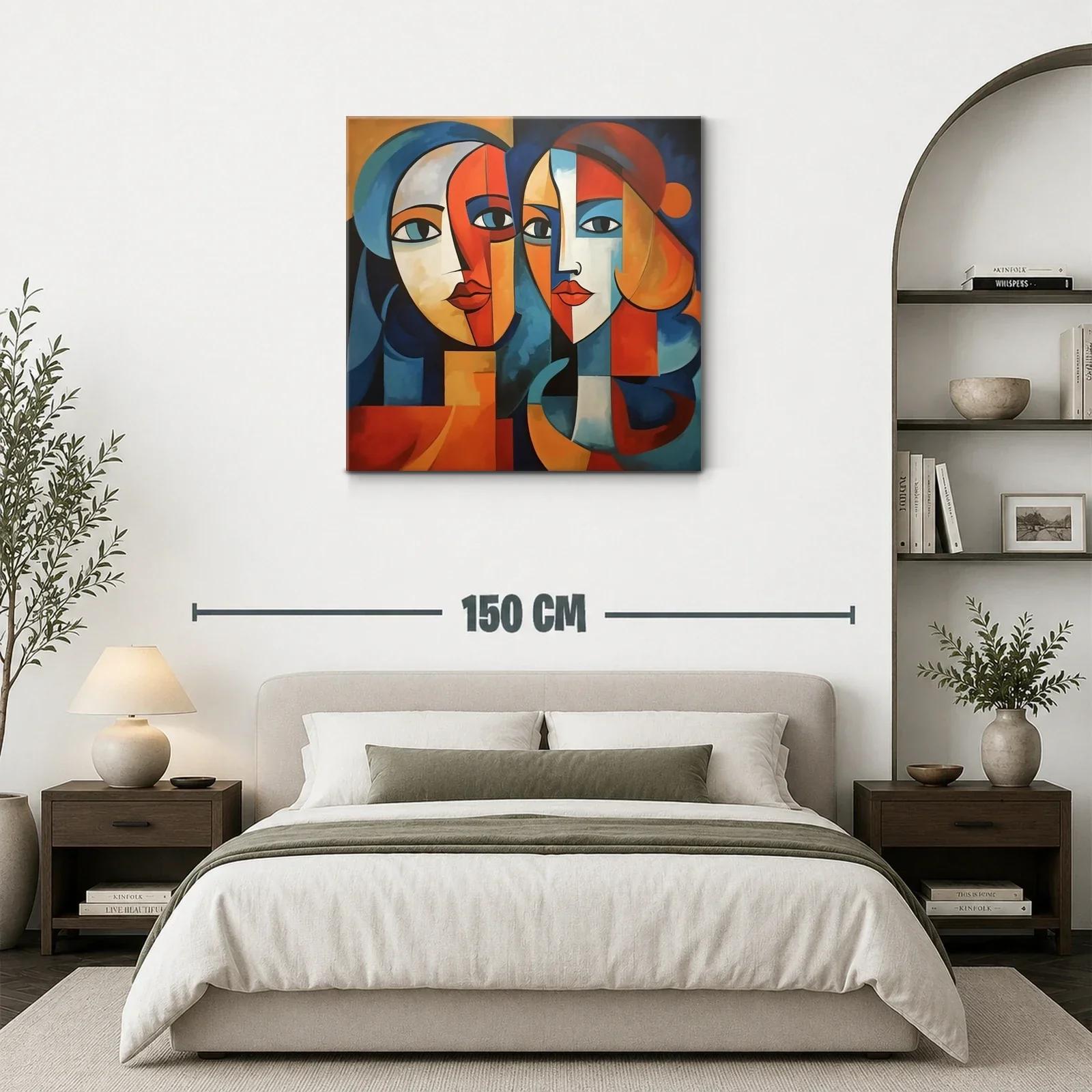 Retratos abstractos con vibrantes tonos cálidos y fríos — miniatura 3