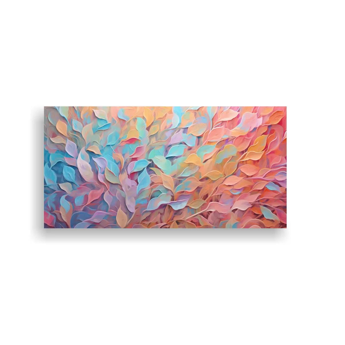 Cuadro pétalos superpuestos en tonos pastel — imagen principal