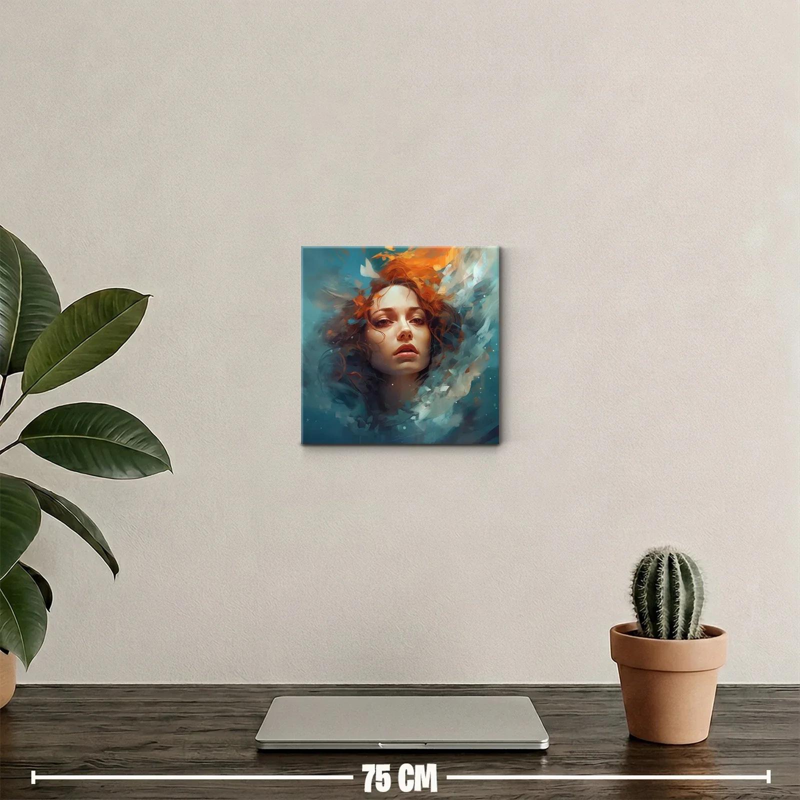 Retrato femenino con tonos intensos y atmósfera etérea — miniatura 2