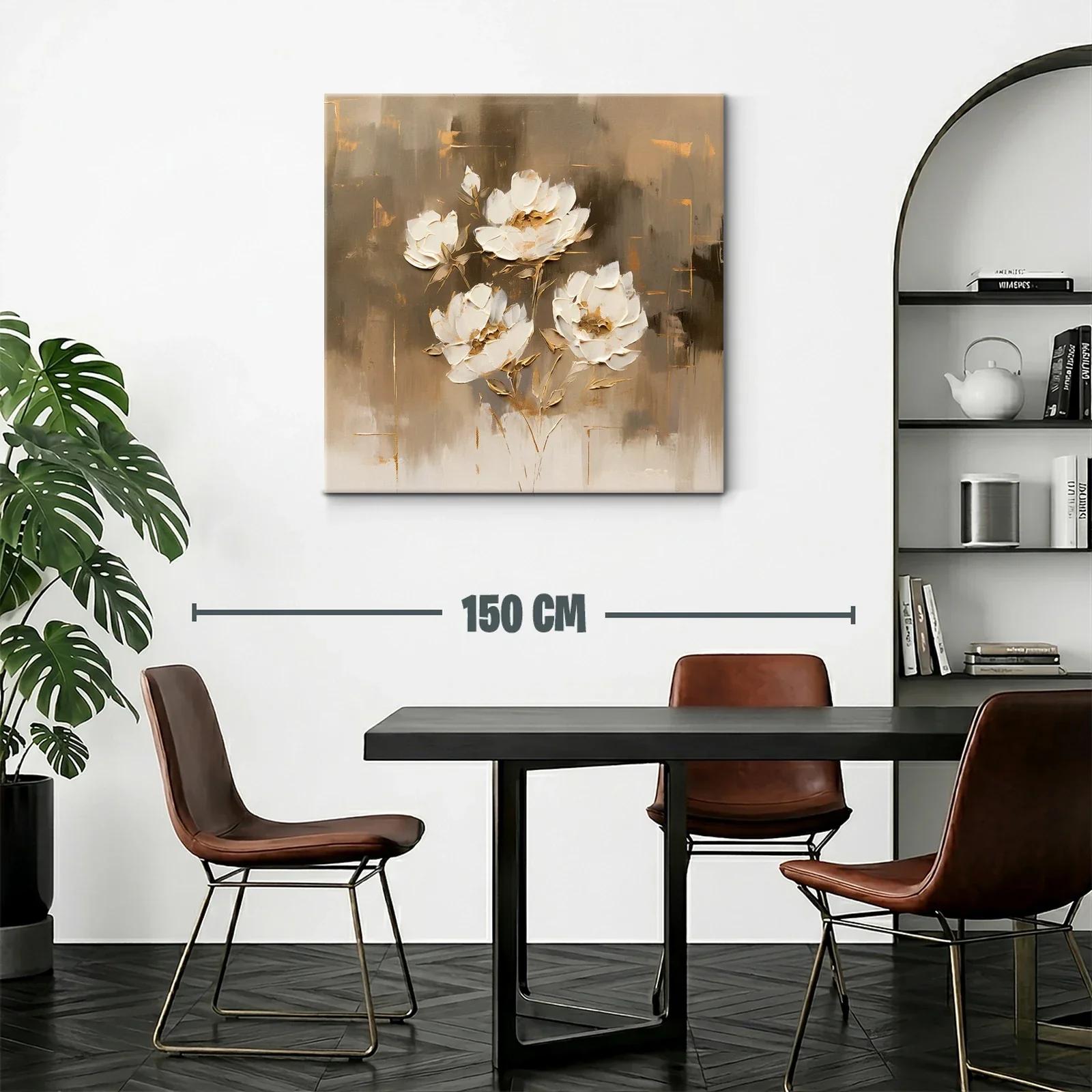 Flores blancas en tonos neutros para un ambiente elegante — miniatura 2
