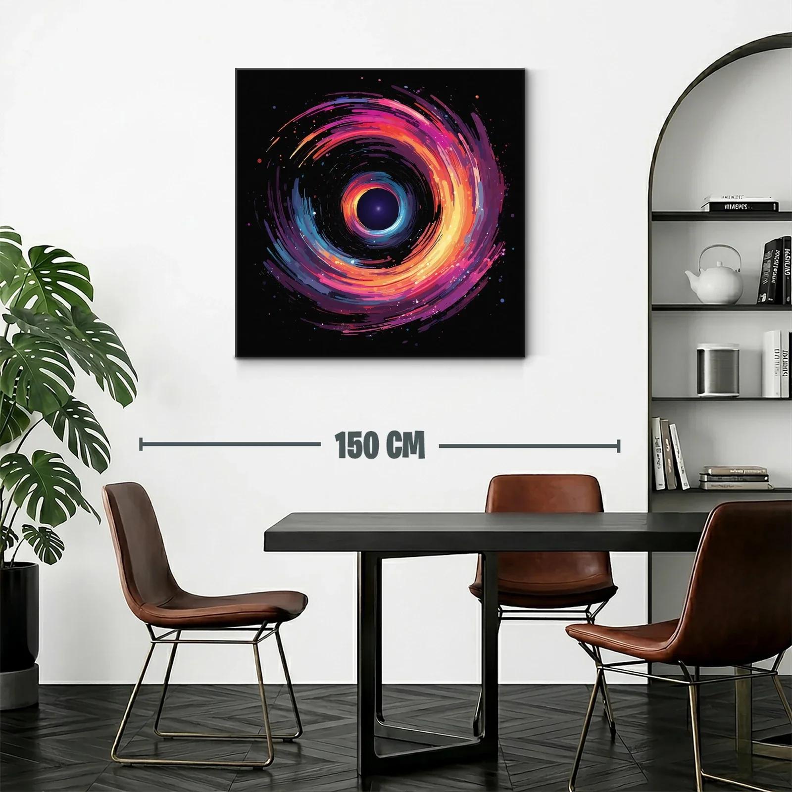 Espiral cósmica en vibrantes tonos cálidos y fríos — miniatura 2
