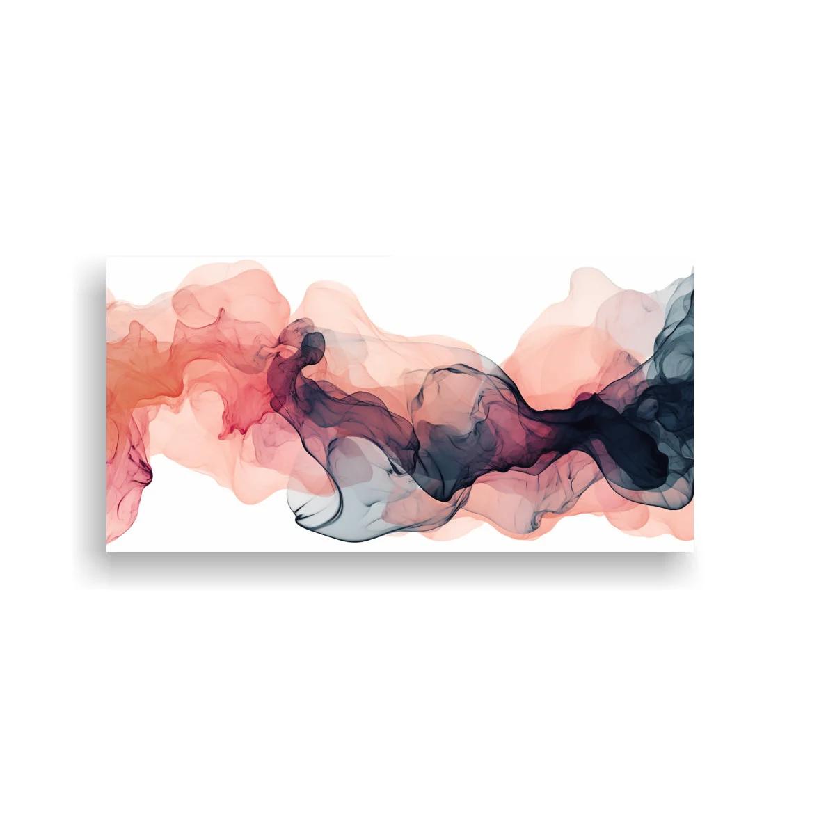Cuadro ondas de tinta en franja horizontal — imagen principal