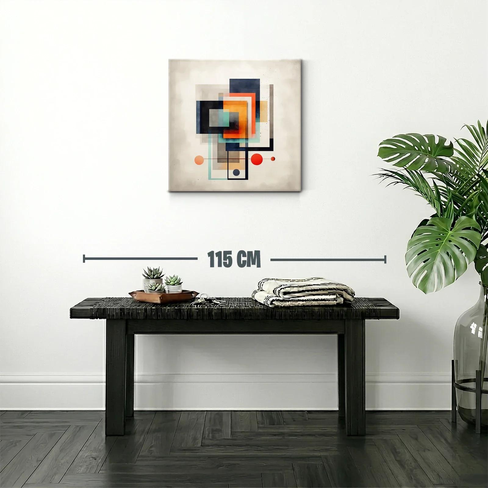 Composición abstracta con formas geométricas superpuestas — miniatura 2