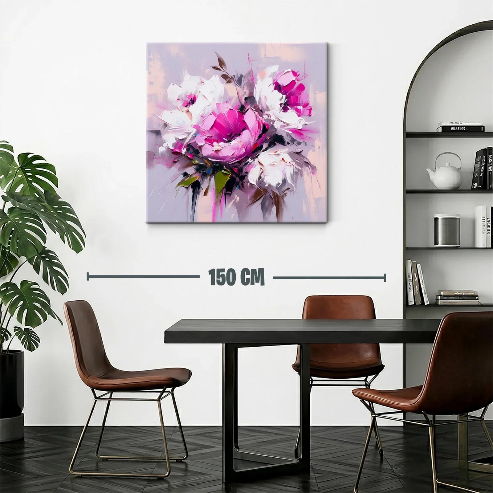 Flores vibrantes en tonos rosa y blanco con fondo suave — miniatura 2