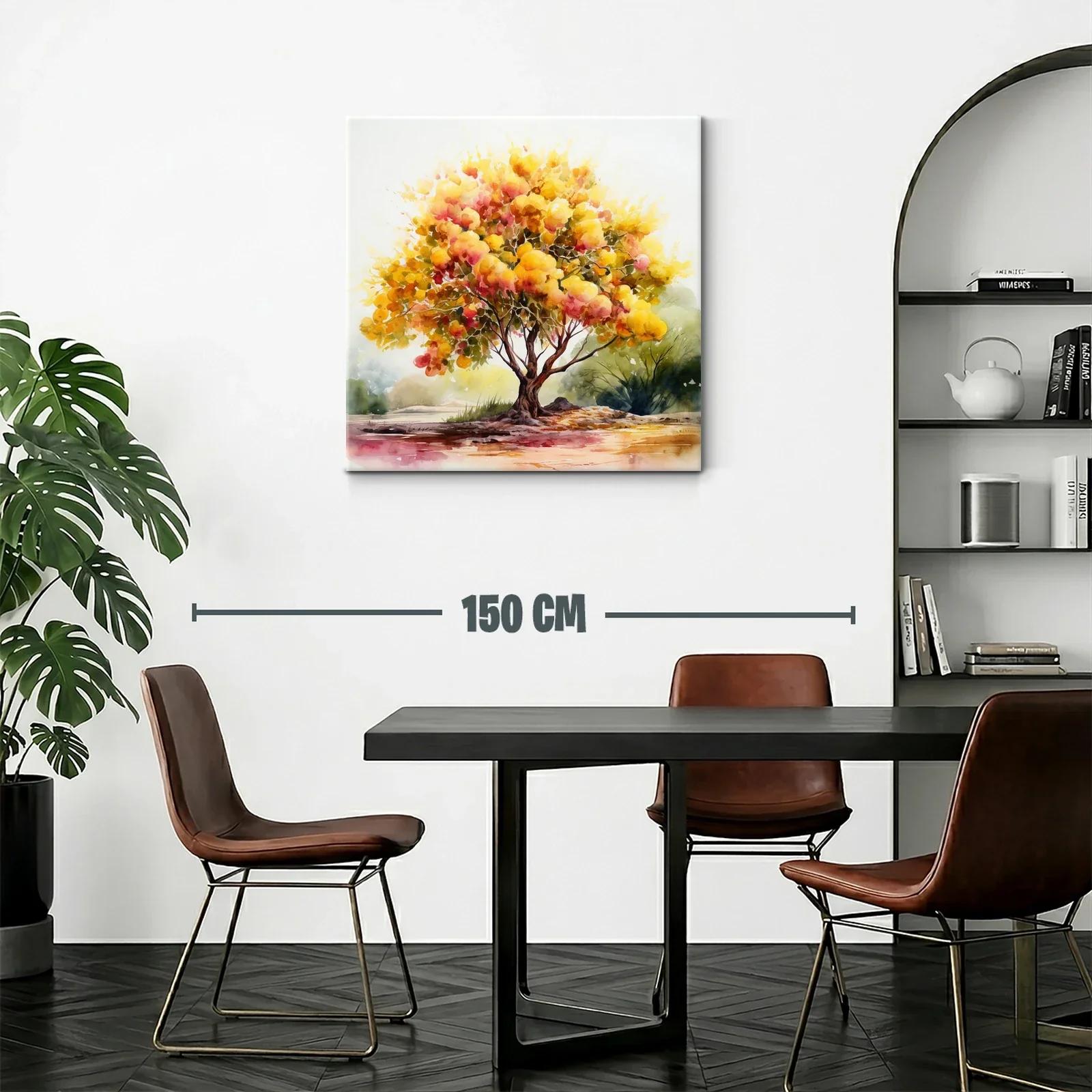 Árbol luminoso con tonos cálidos y vibrantes — miniatura 2
