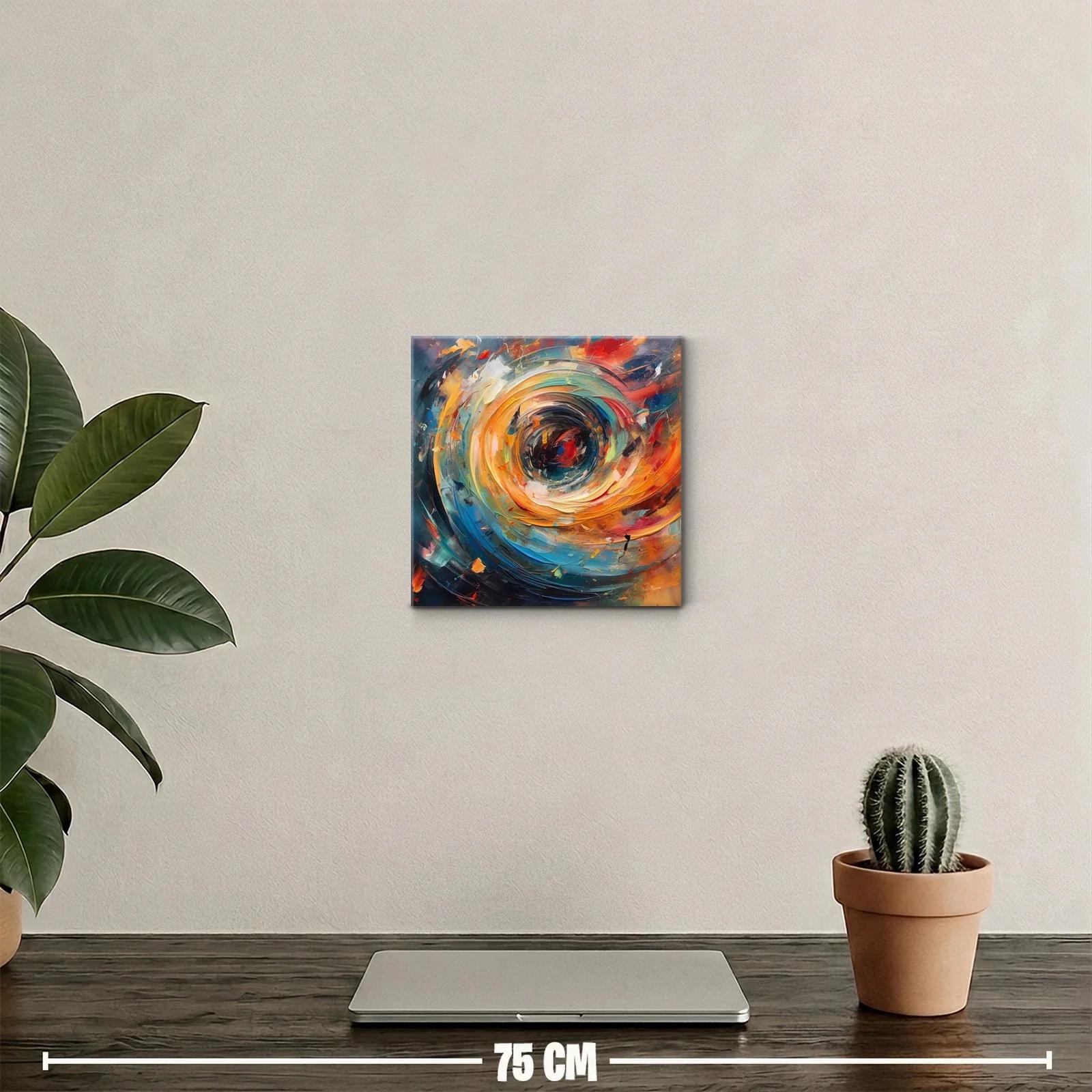 Explosión abstracta de colores vibrantes en remolino dinámico — miniatura 2