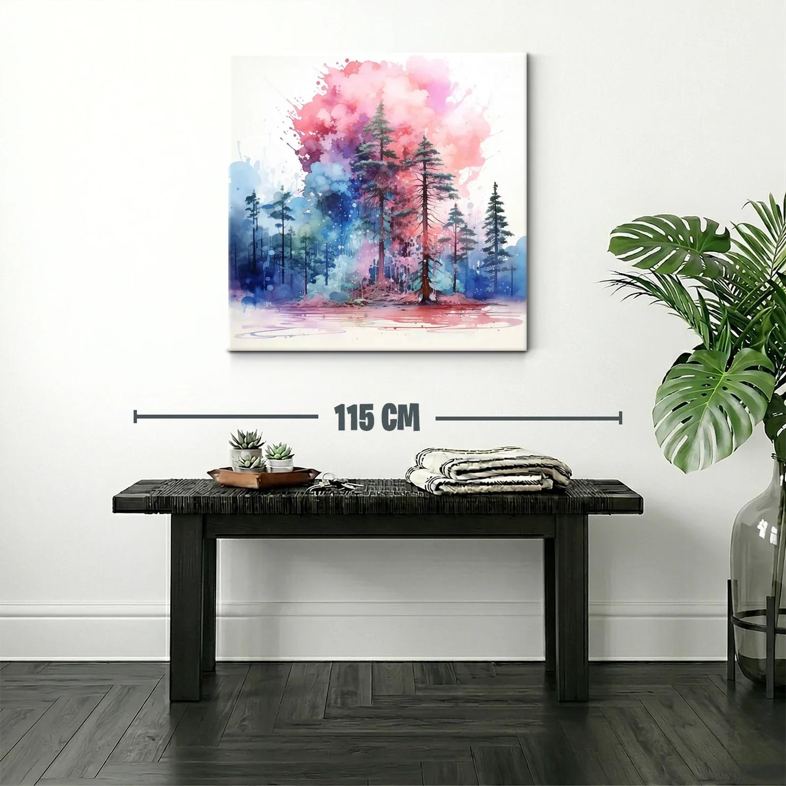 Bosque de ensueño con tonos vibrantes y mágicos — miniatura 2