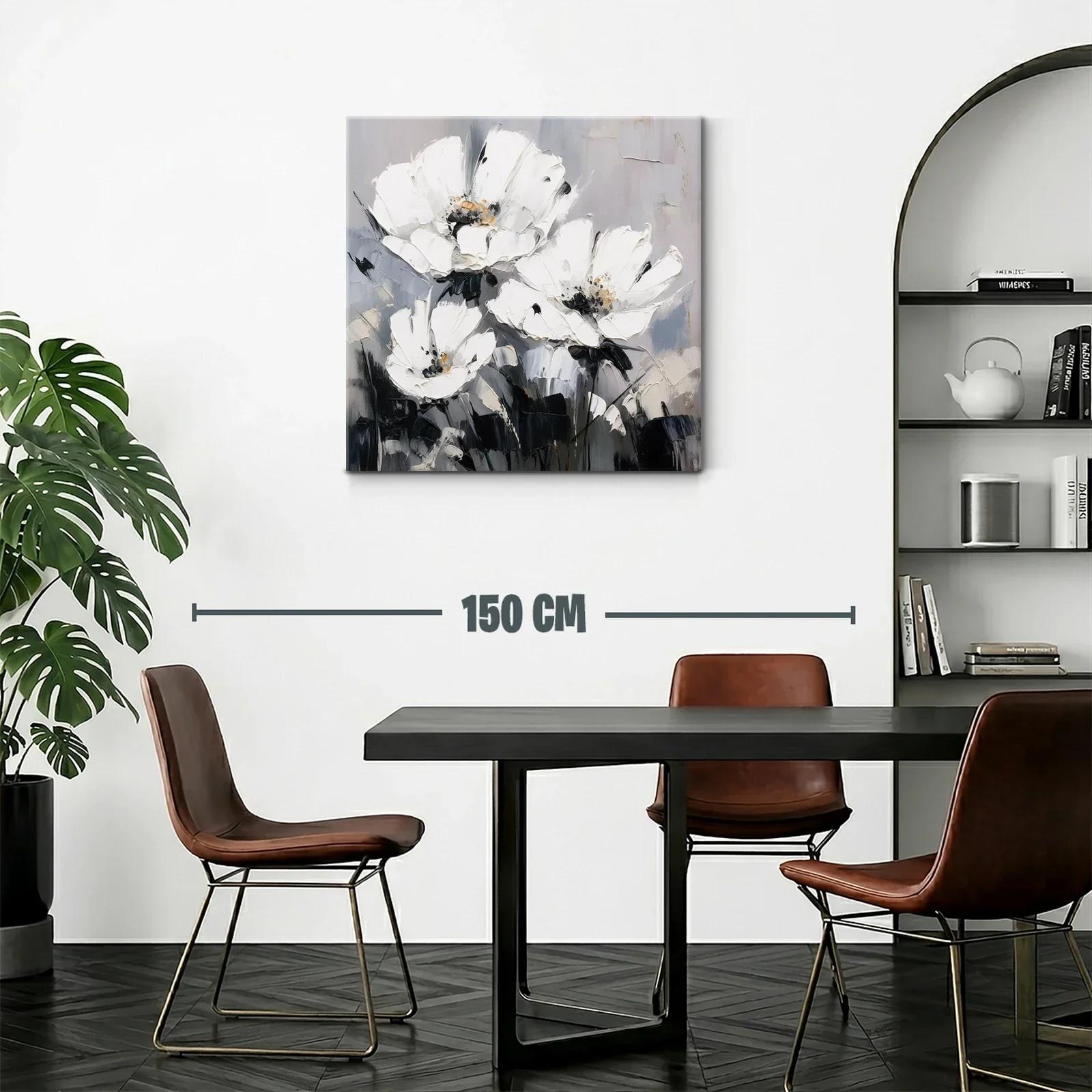 Elegancia floral en tonos neutros para espacios modernos — miniatura 2