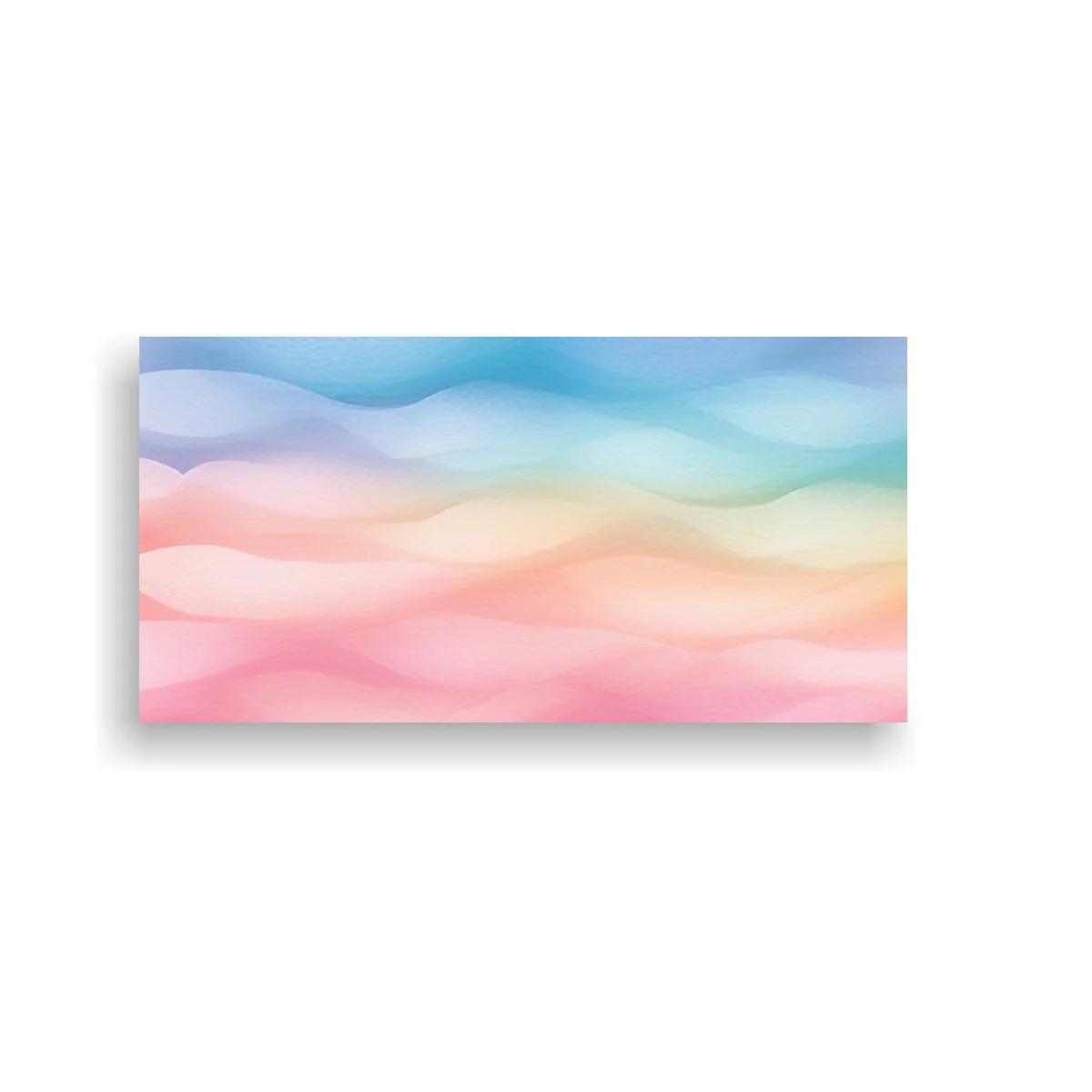 Cuadro ondas de color pastel con bordes borrosos — imagen principal