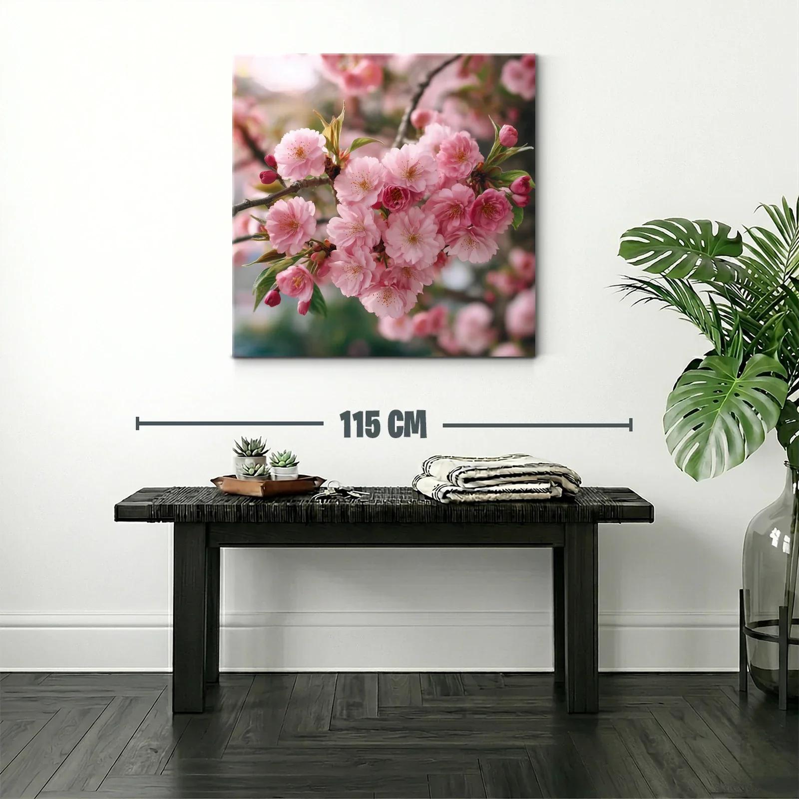 Ramo de flores rosas en plena primavera — miniatura 2