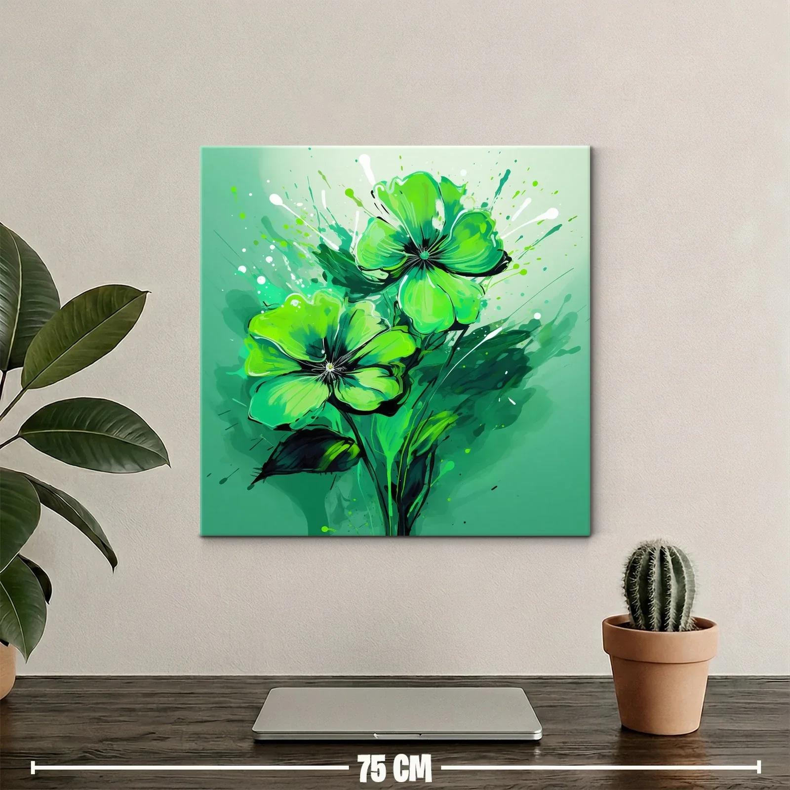 Flores vibrantes en tonos verdes llenos de vida y energía — miniatura 2