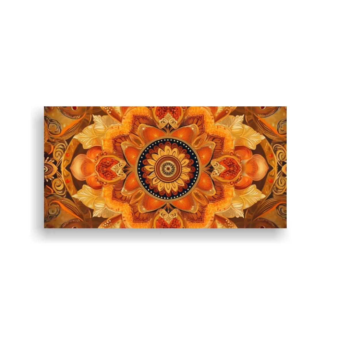 Cuadro mandala floral con roseta central — imagen principal