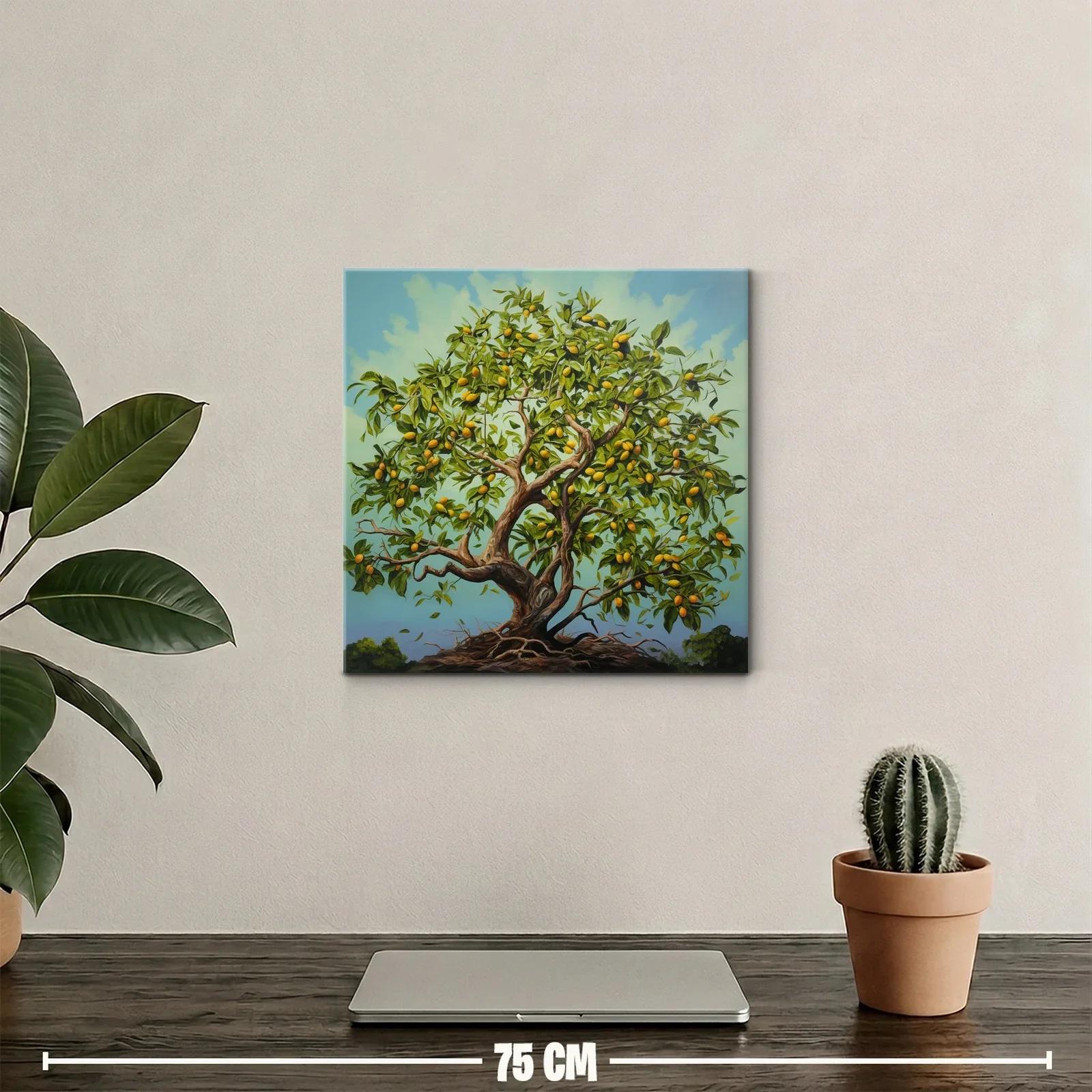 Árbol frutal con frutos cítricos en plena vitalidad — miniatura 2
