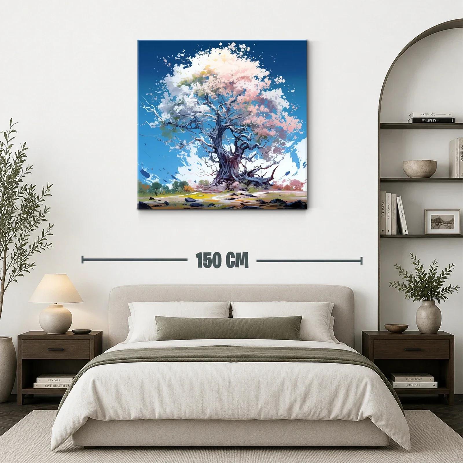 Árbol mágico en tonos suaves y cielo azul profundo — miniatura 3