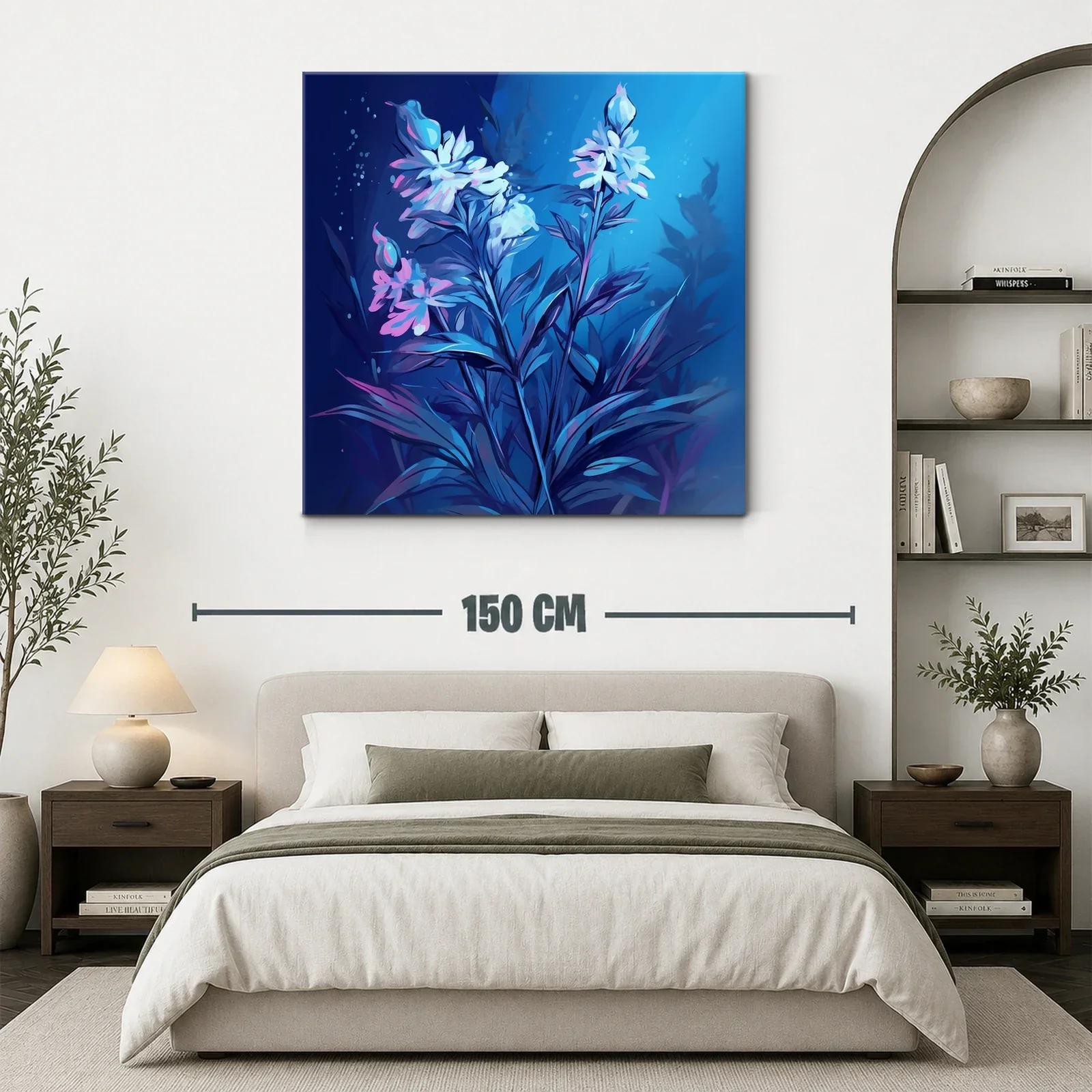 Flores Elegantes en Tonos Azules y Rosados — miniatura 3