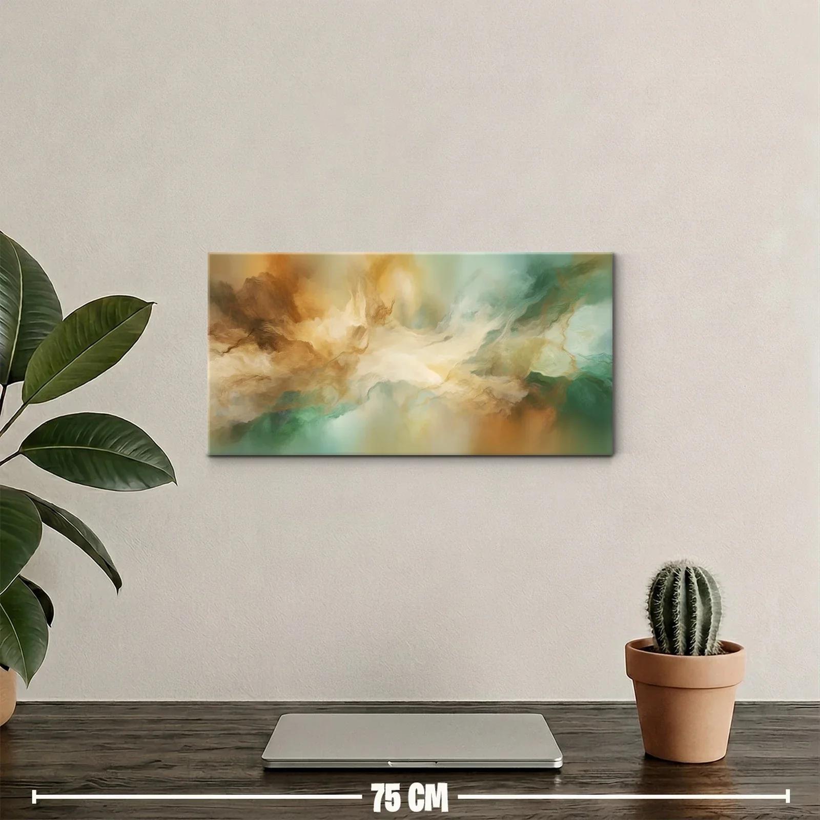 Cuadro nubes abstractas con veladuras claras — miniatura 2