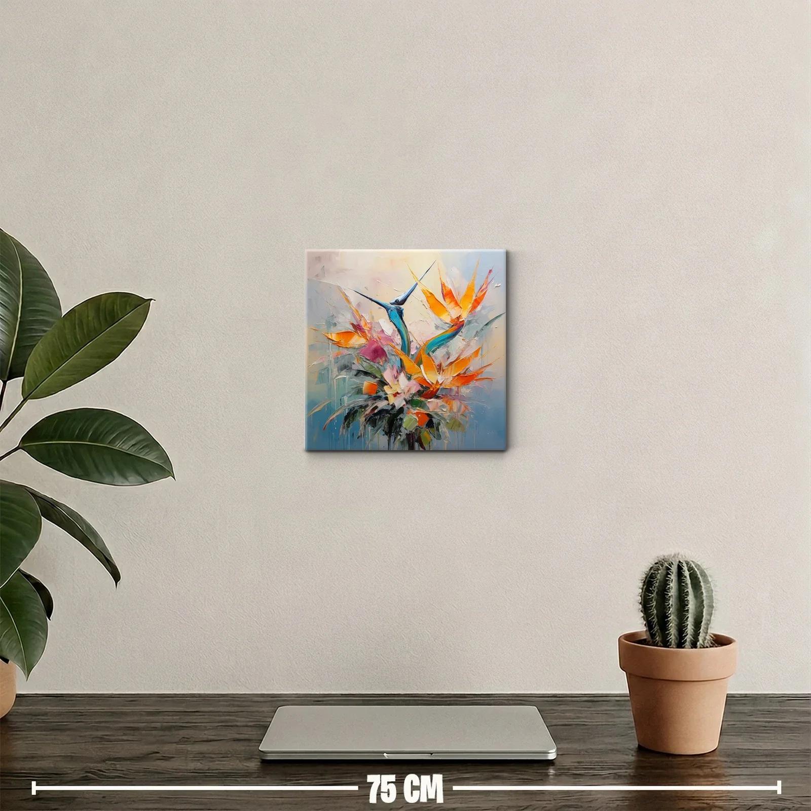Explosión de pájaros exóticos en colores vibrantes — miniatura 2