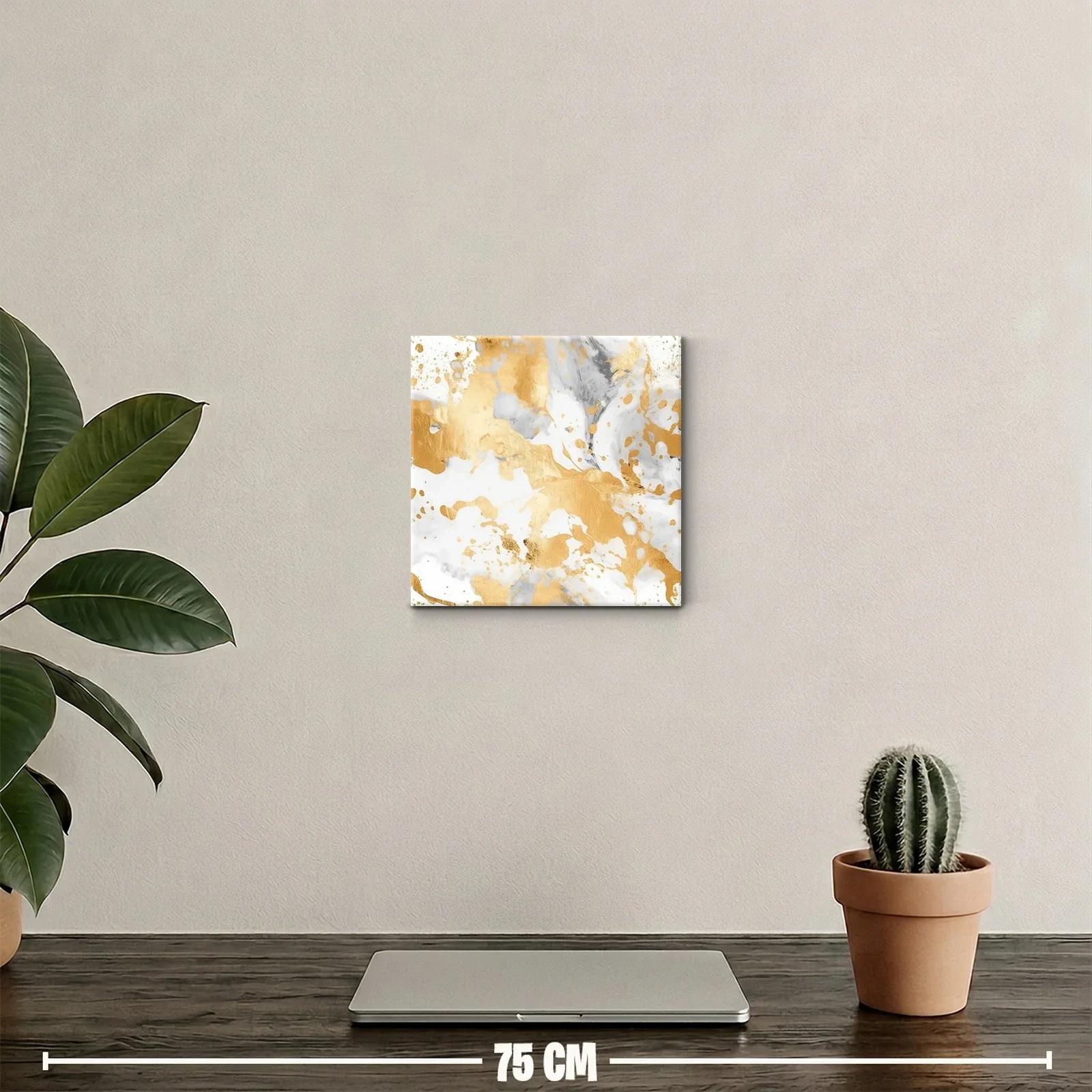 Decoración abstracta con tonos dorados y grises delicados — miniatura 2