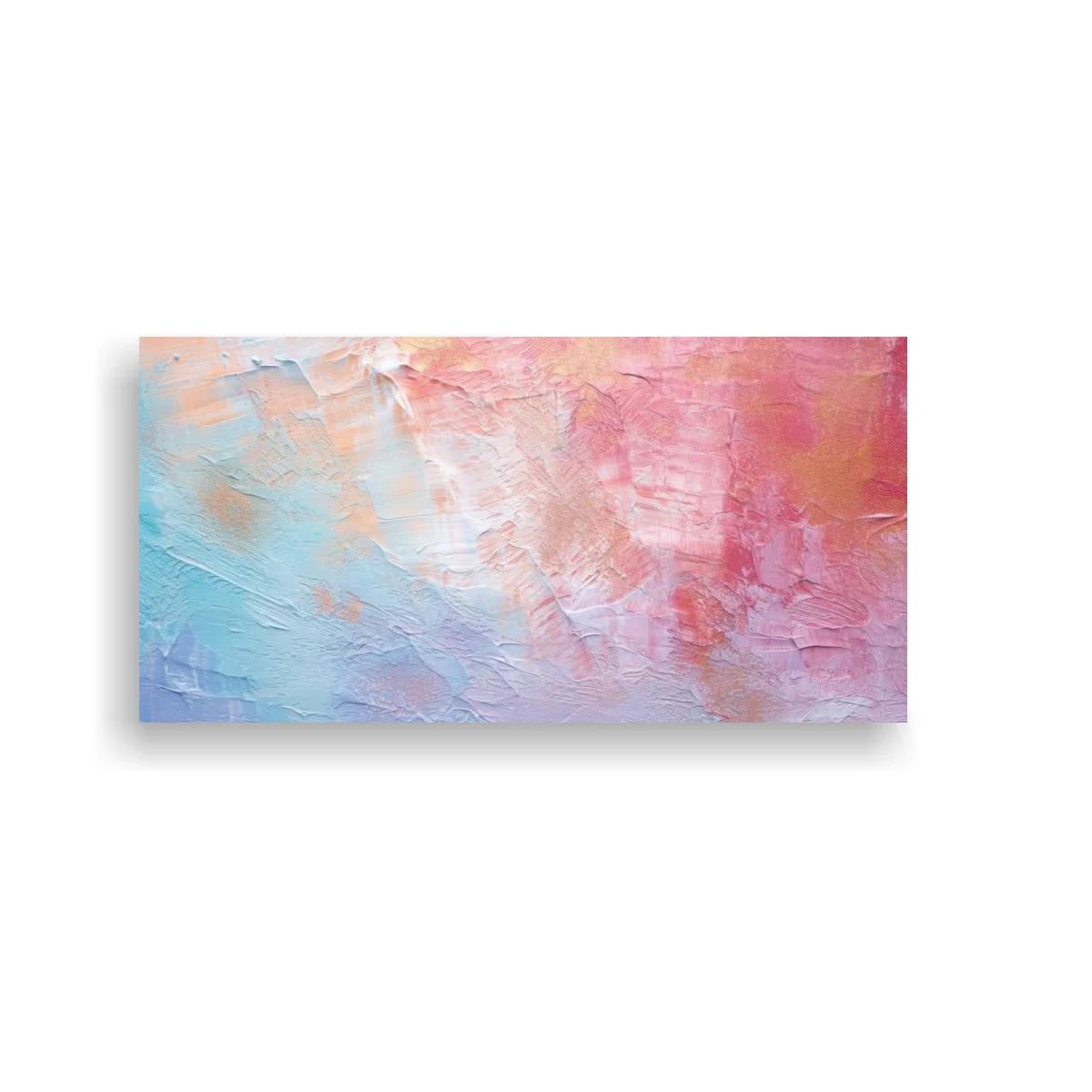 Cuadro abstracto en tonos pastel con textura marcada — imagen principal