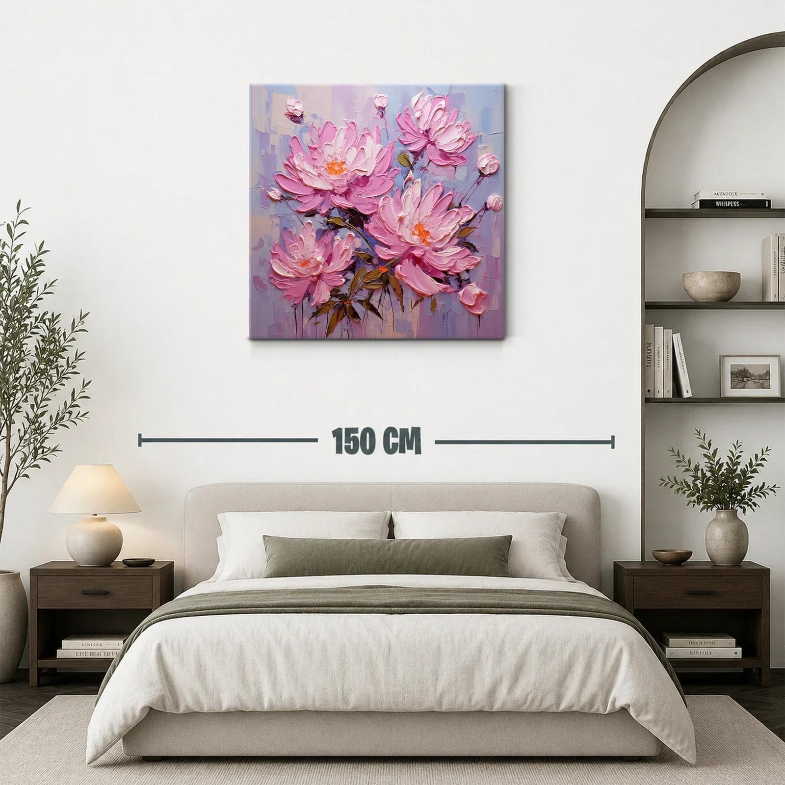Flores rosas en composicón delicada y vibrante — miniatura 3