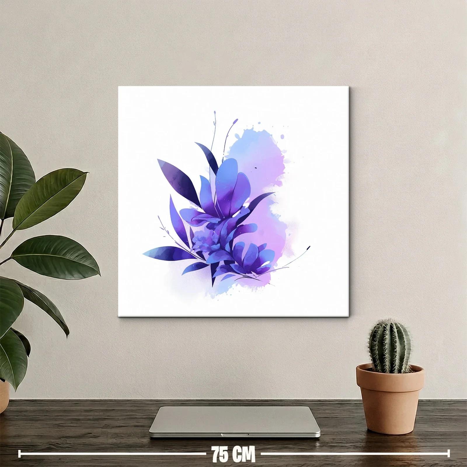 Composición floral en tonos violetas y azules suaves — miniatura 2