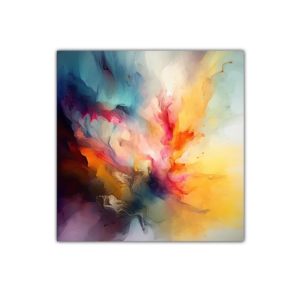 Explosión de color vibrante y formas fluidas abstractas — miniatura 1