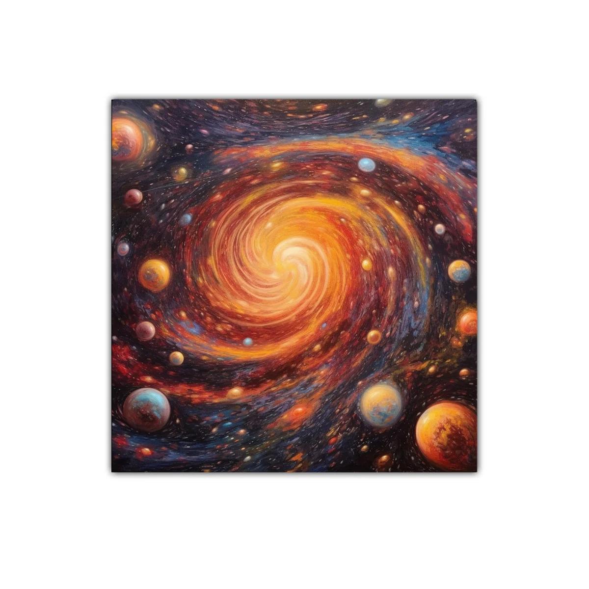 Galaxia en Torbellino de Colores Cálidos y Profundos — miniatura 1