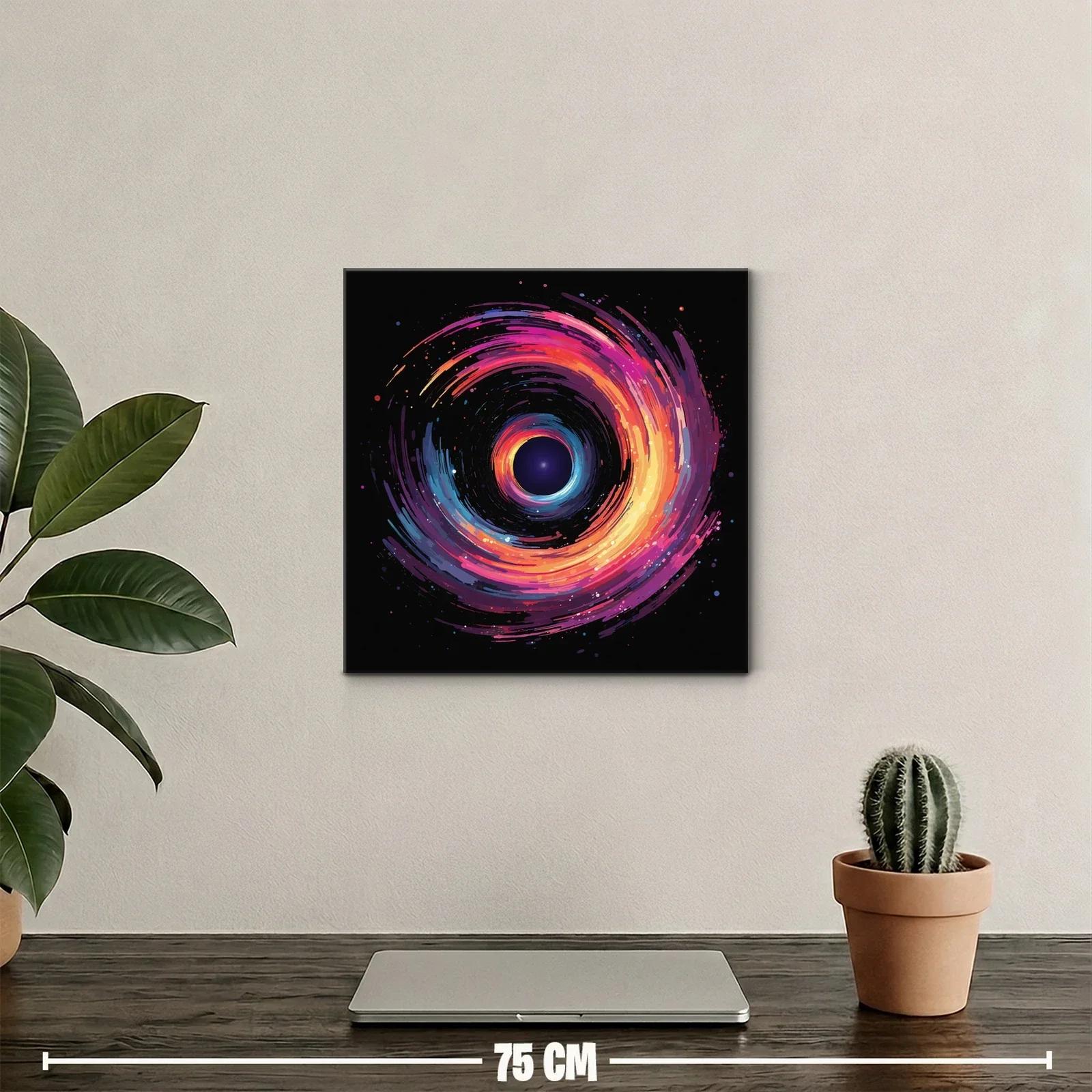 Espiral cósmica en vibrantes tonos cálidos y fríos — miniatura 2