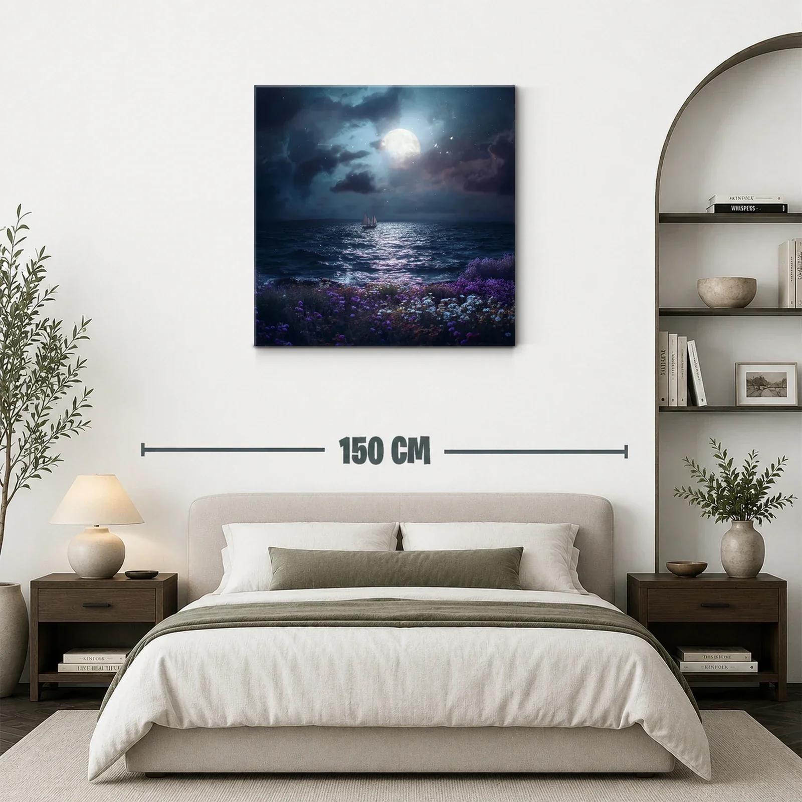 Navegando bajo la luna en calma nocturna — miniatura 3