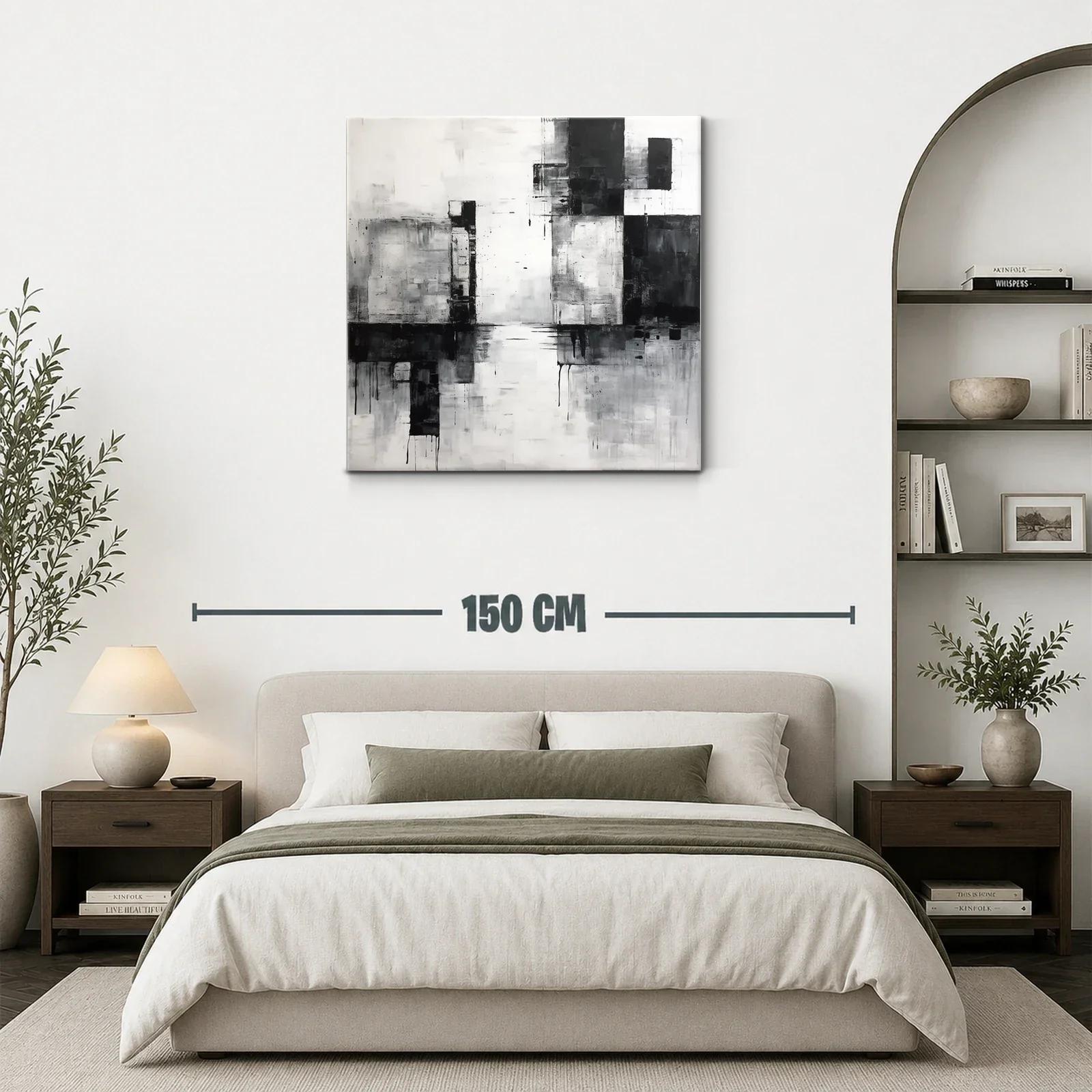 Composición abstracta en escala de gris y negro — miniatura 3