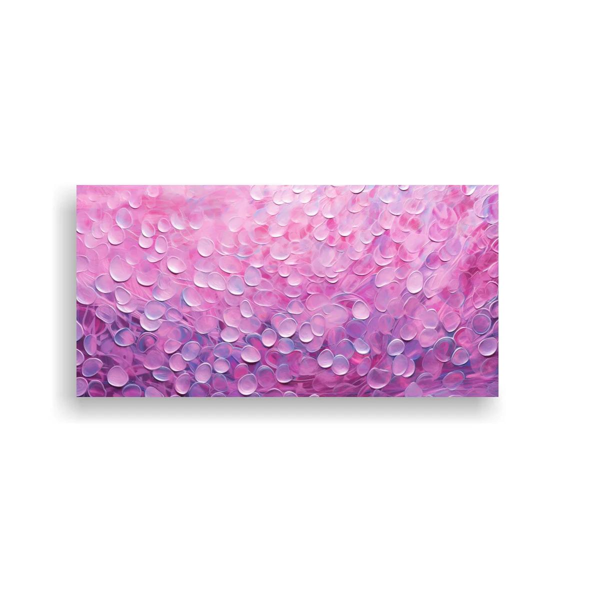 Cuadro textura abstracta de pétalos rosados con relieves suaves — imagen principal