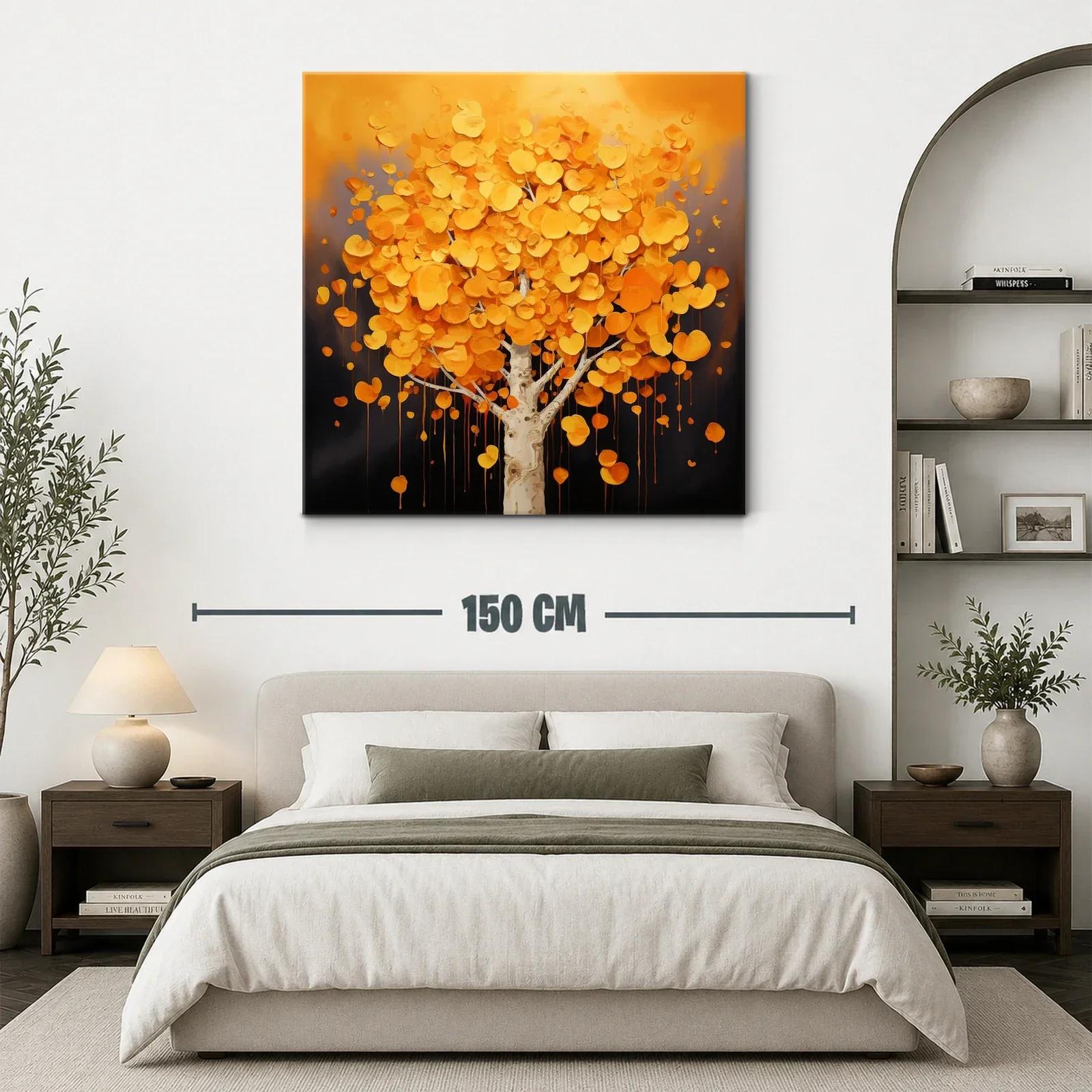 Árbol otoñal con hojas en tonos cálidos y vibrantes — miniatura 3