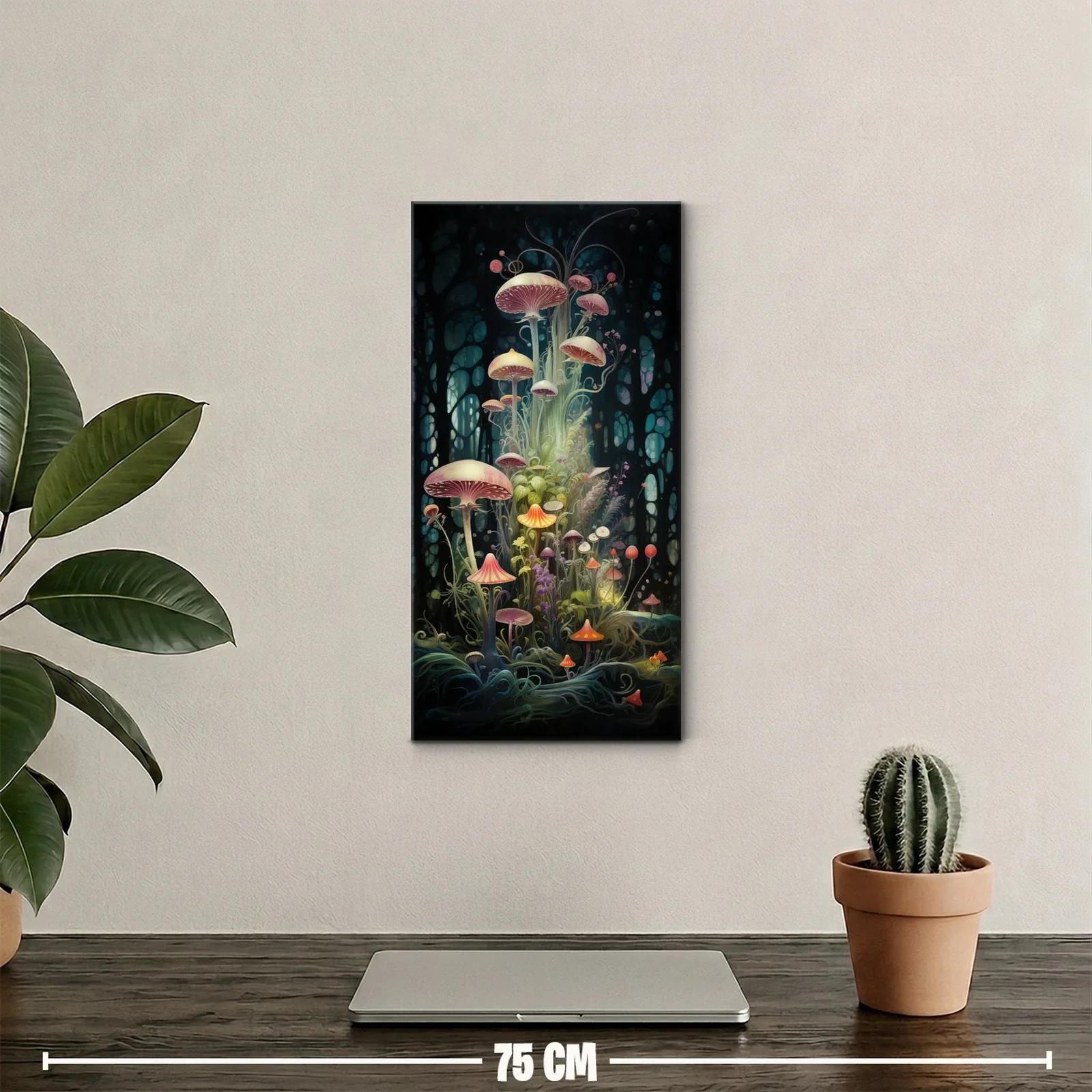 Cuadro setas brillantes en bosque encantado — miniatura 2