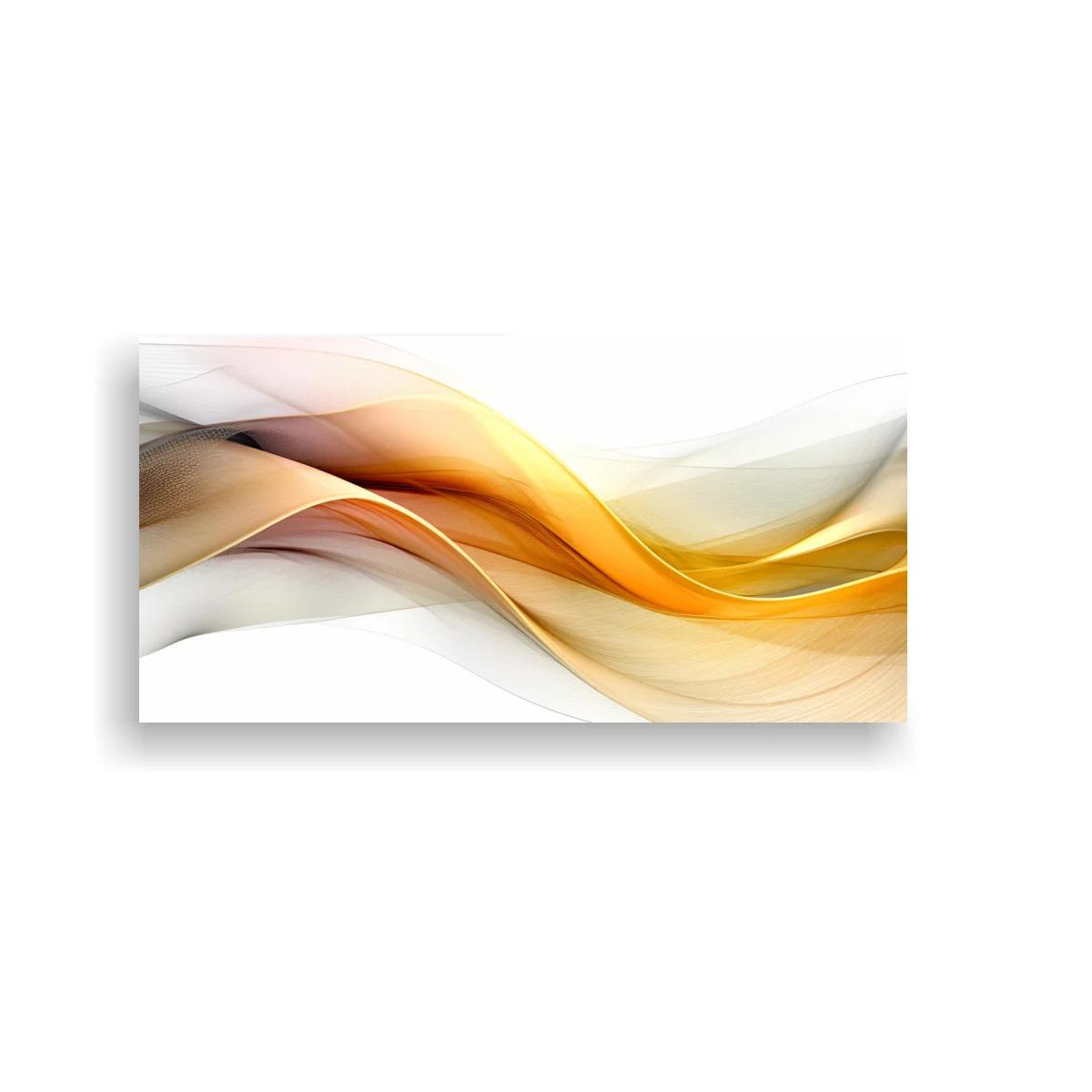 Cuadro ondas fluidas abstractas en bandas superpuestas — imagen principal