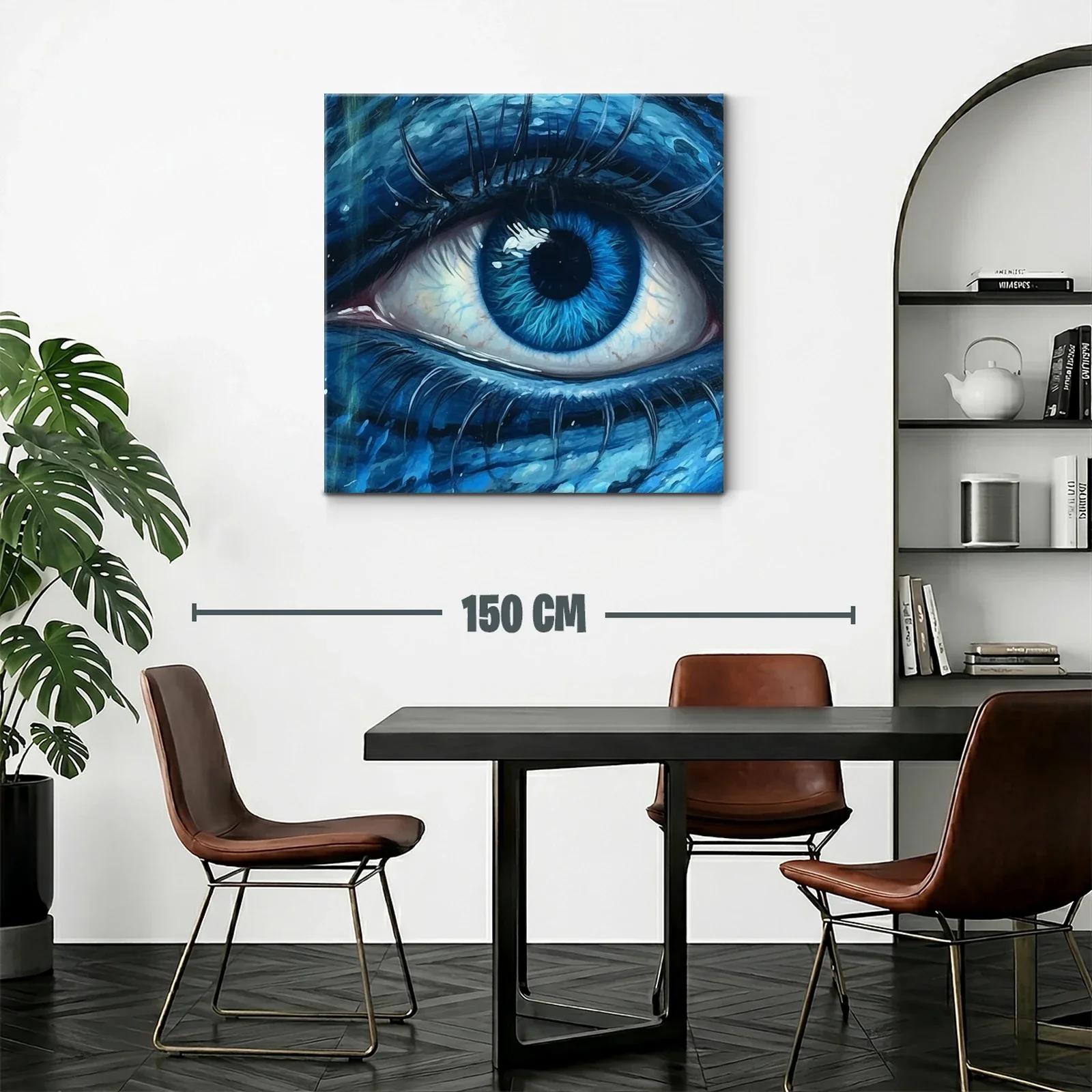 Impactante mirada azul para captar toda la atención — miniatura 2