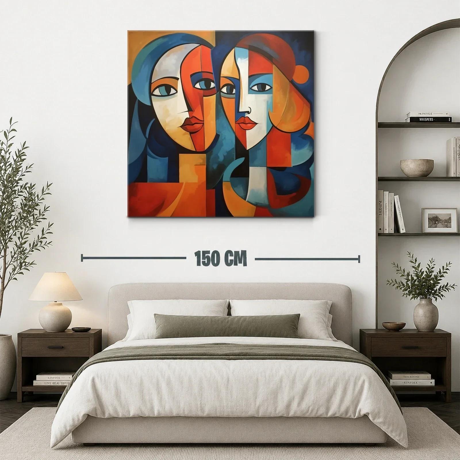 Retratos abstractos con vibrantes tonos cálidos y fríos — miniatura 3