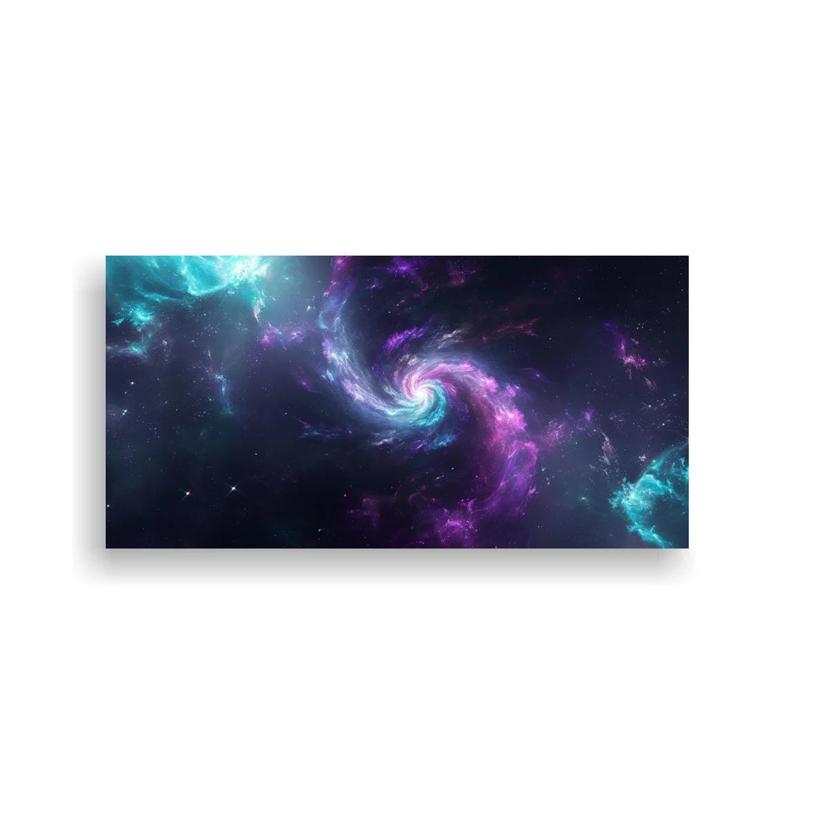 Cuadro galaxia espiral con remolino luminoso — imagen principal