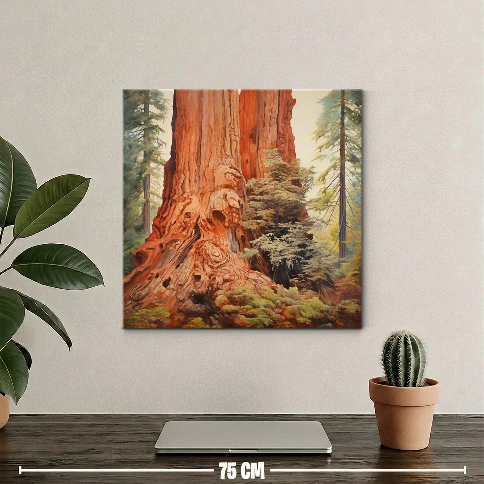 Majestuoso tronco de árbol en bosque antiguo — miniatura 2