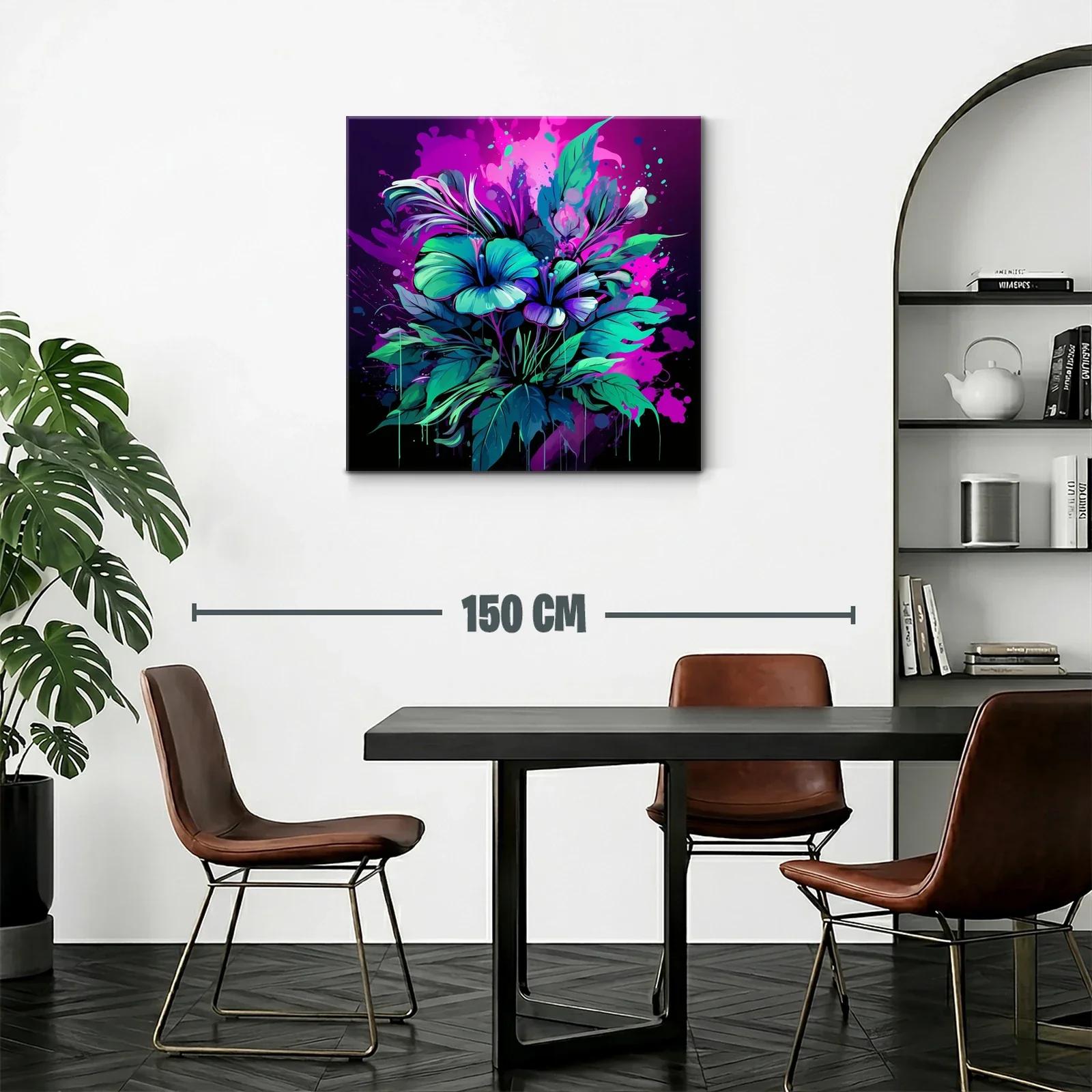 Explosión floral en tonos vibrantes y contrastes luminosos — miniatura 2