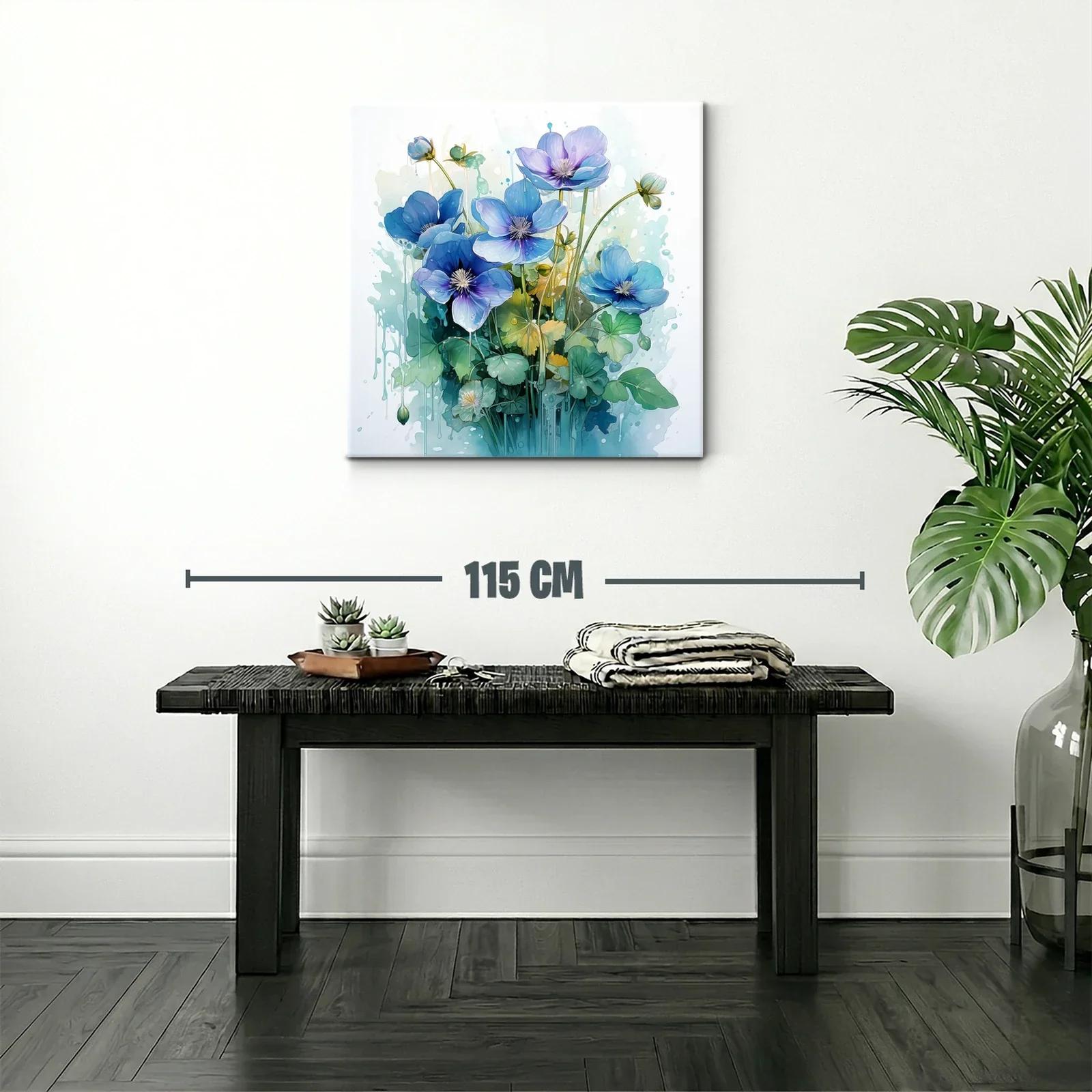 Bouquet floral en tonos azules con estilo etéreo y delicado — miniatura 2