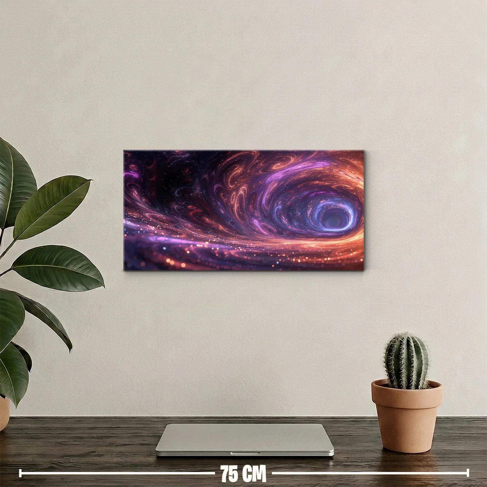 Cuadro galaxia en espiral con remolino luminoso — miniatura 2
