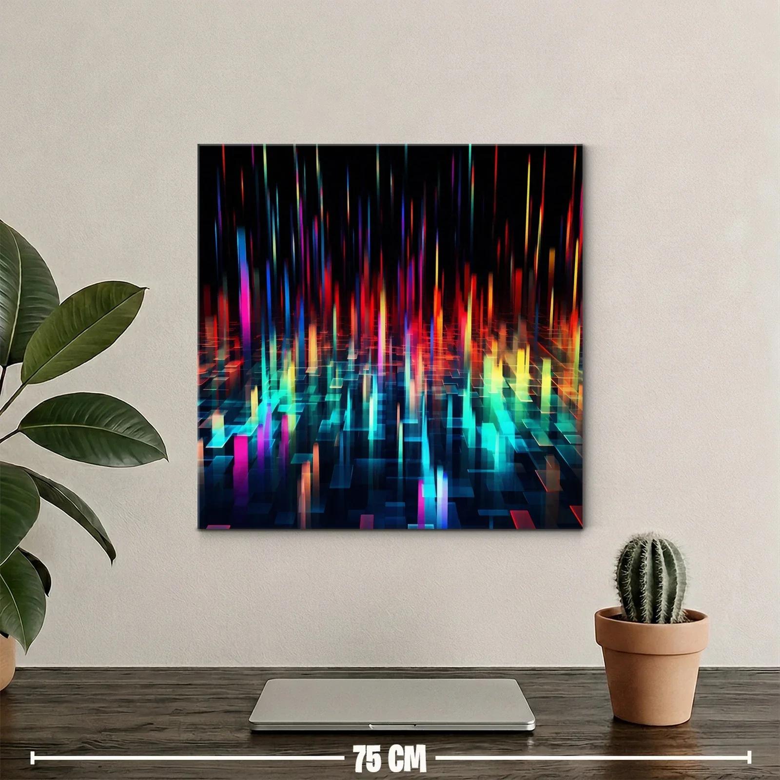 Arte digital con luces vibrantes y formas geométricas — miniatura 2